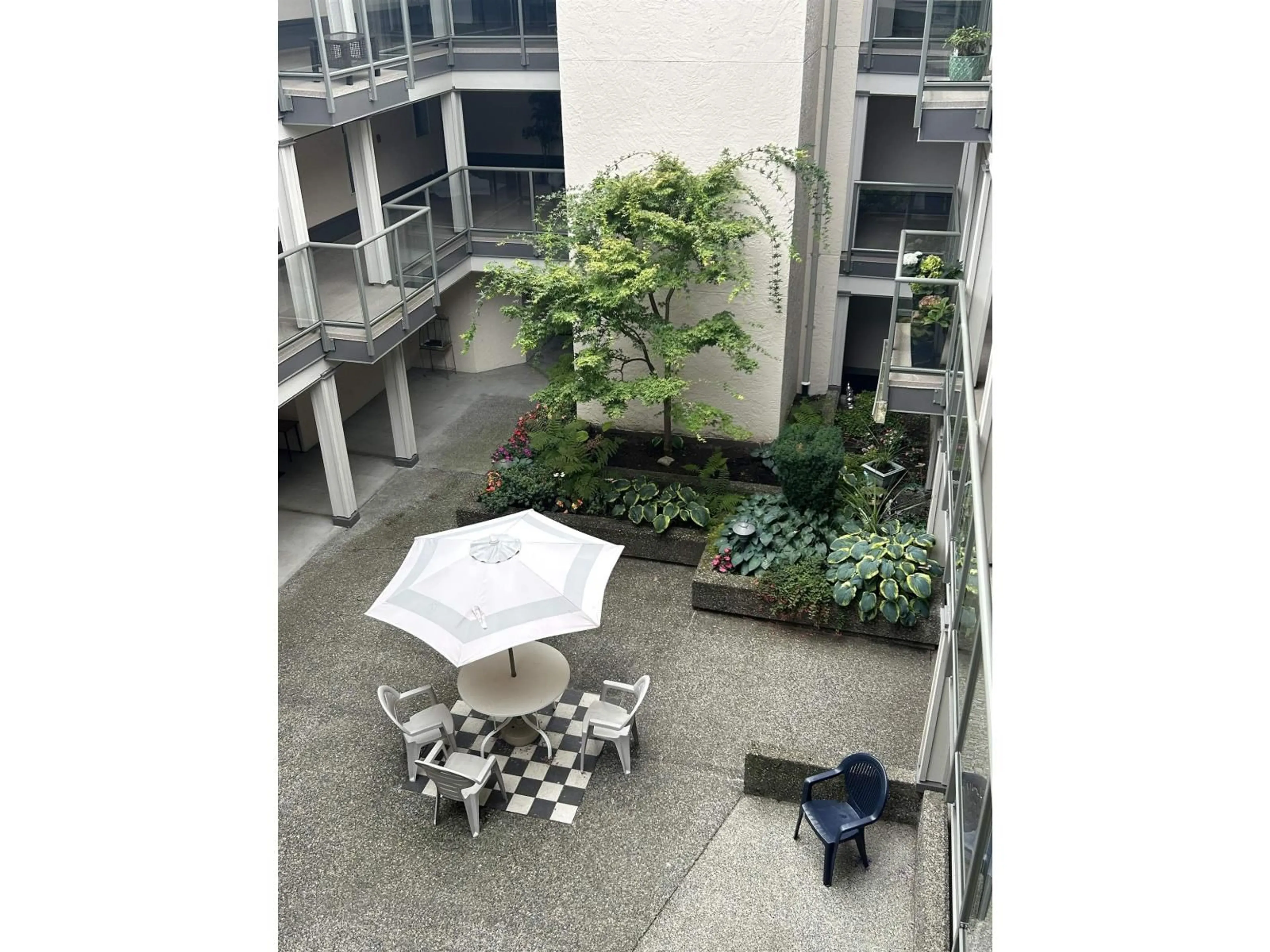 Patio, city buildings view from balcony for 303 - 15255 18, Surrey British Columbia V4A1W9