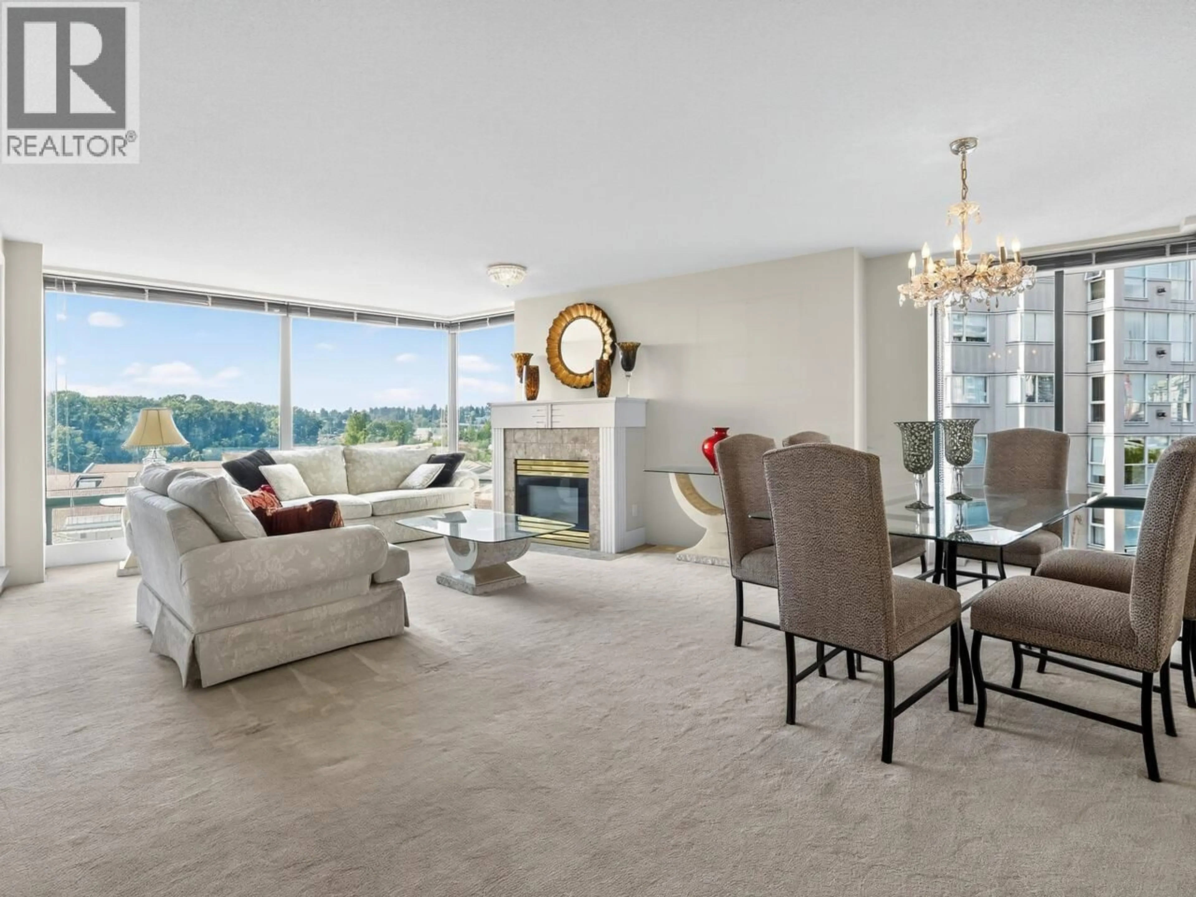 Living room with furniture, ceramic/tile floor for 807 - 8 LAGUNA COURT, New Westminster British Columbia V3M6M6