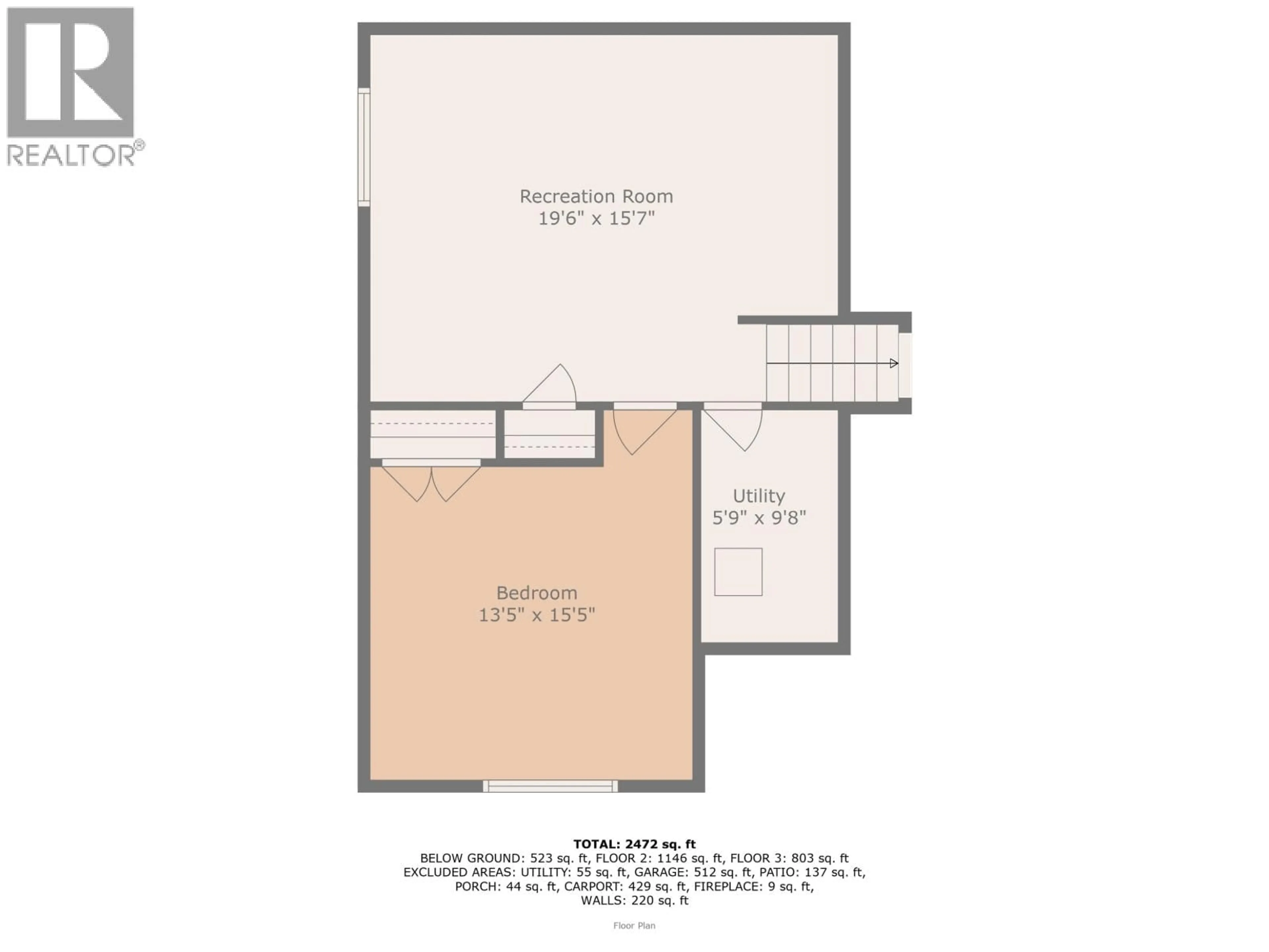 Floor plan for 12470 KELLY ROAD, Prince George British Columbia V2K5V6