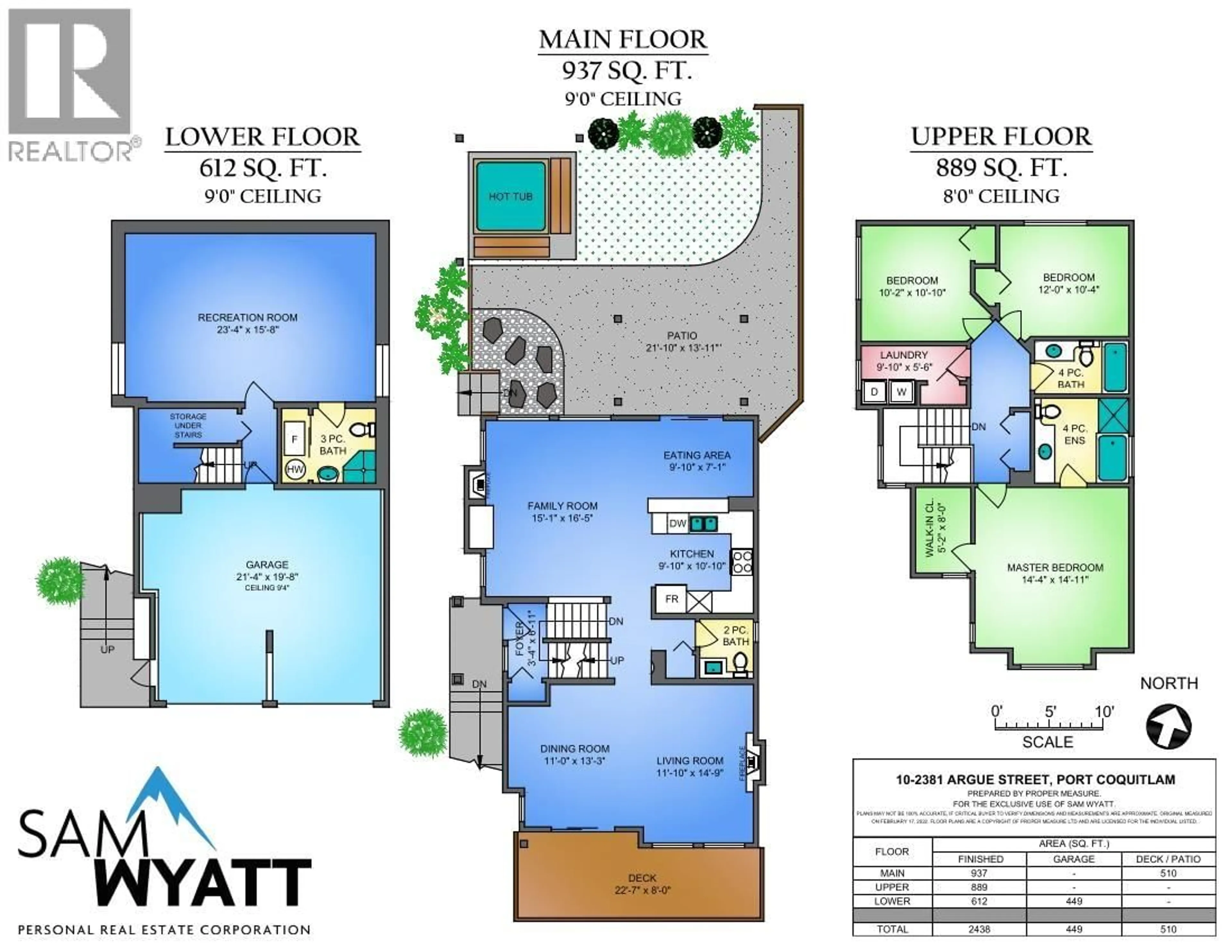 Floor plan for 10 - 2381 ARGUE STREET, Port Coquitlam British Columbia V3C6P9
