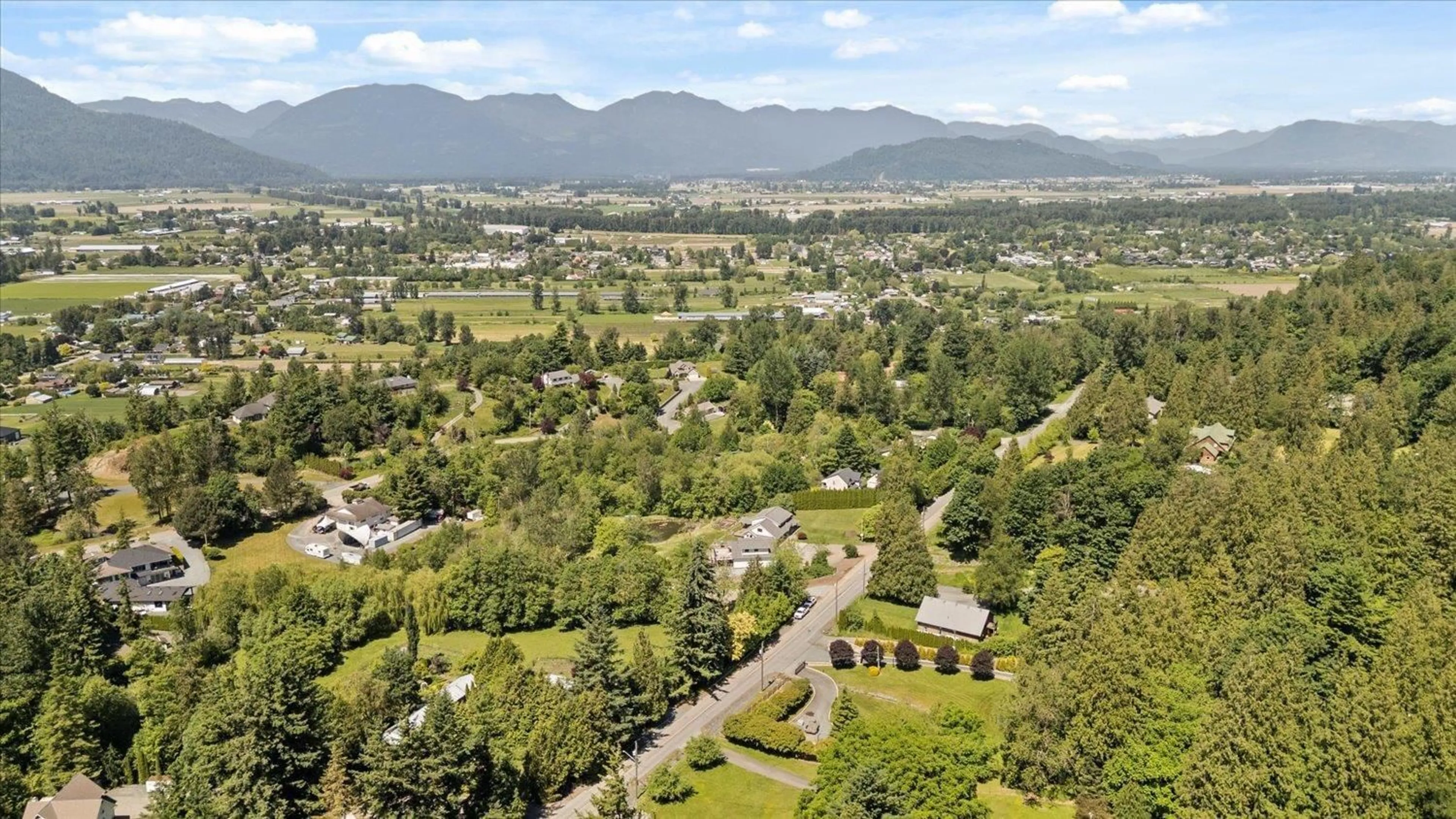 A pic from outside/outdoor area/front of a property/back of a property/a pic from drone, mountain view for 42115 MAJUBA HILL ROAD, Yarrow British Columbia V2R5H2
