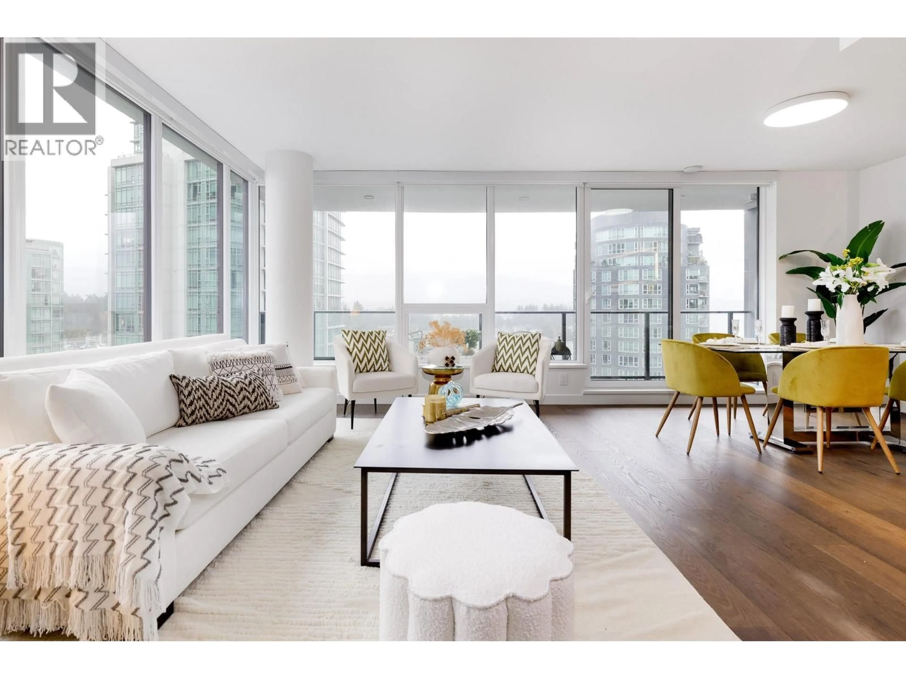 Living room with furniture, wood/laminate floor for 1201 - 620 CARDERO STREET, Vancouver British Columbia V6G0C7