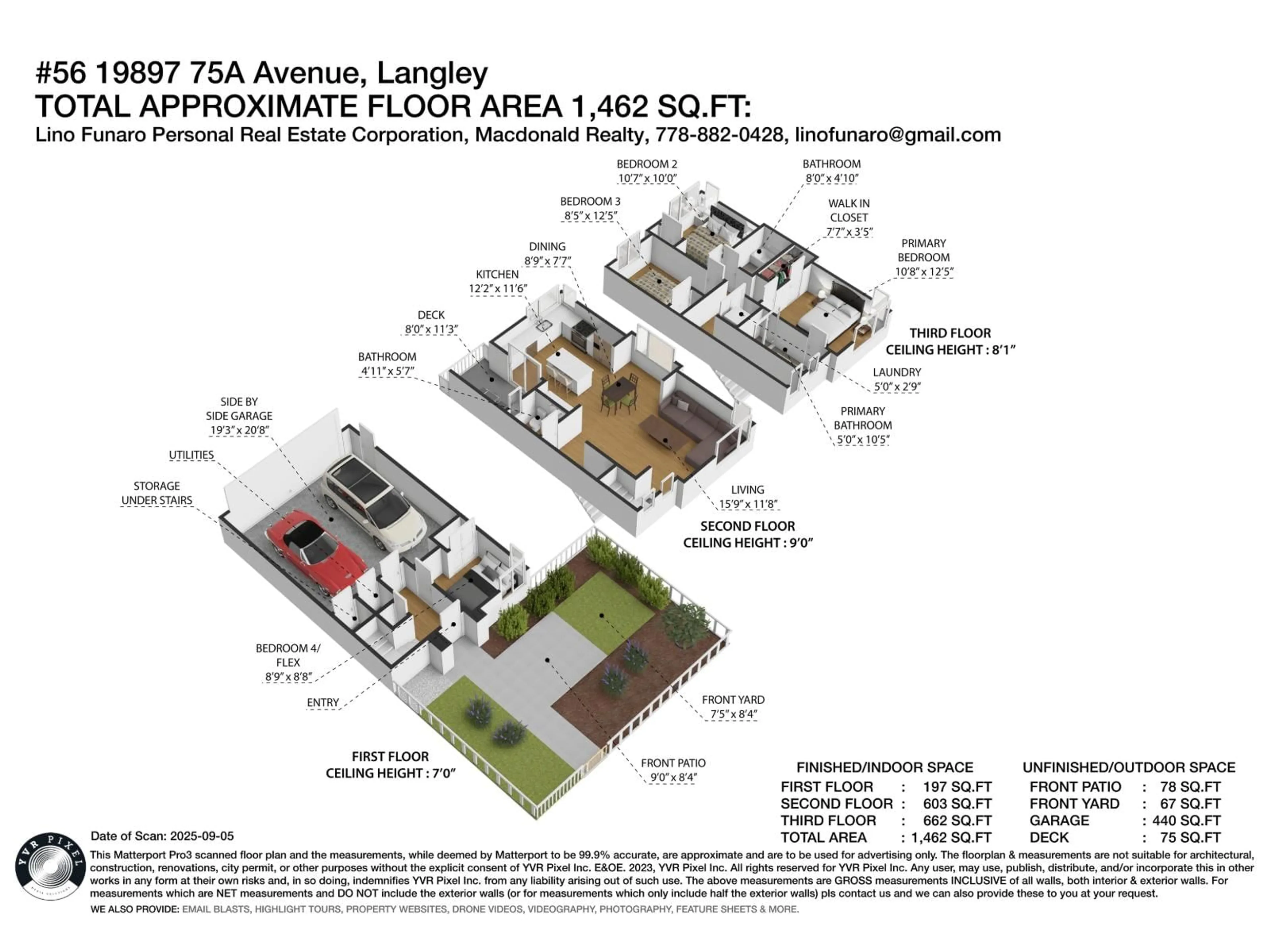Floor plan for 56 - 19897 75A, Langley British Columbia V2Y3S2