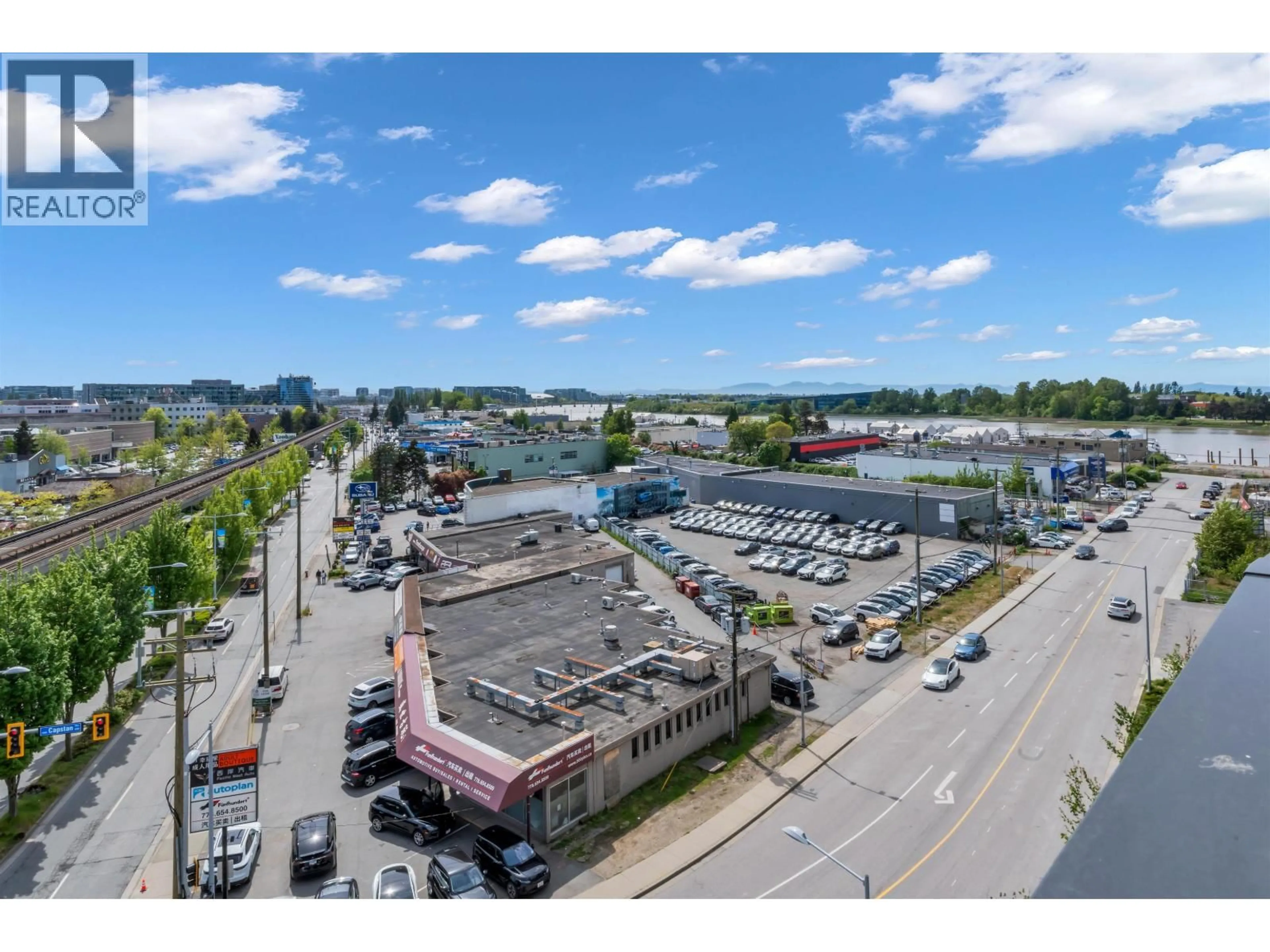 A pic from outside/outdoor area/front of a property/back of a property/a pic from drone, street for 905 - 8199 CAPSTAN WAY, Richmond British Columbia V6X0V1