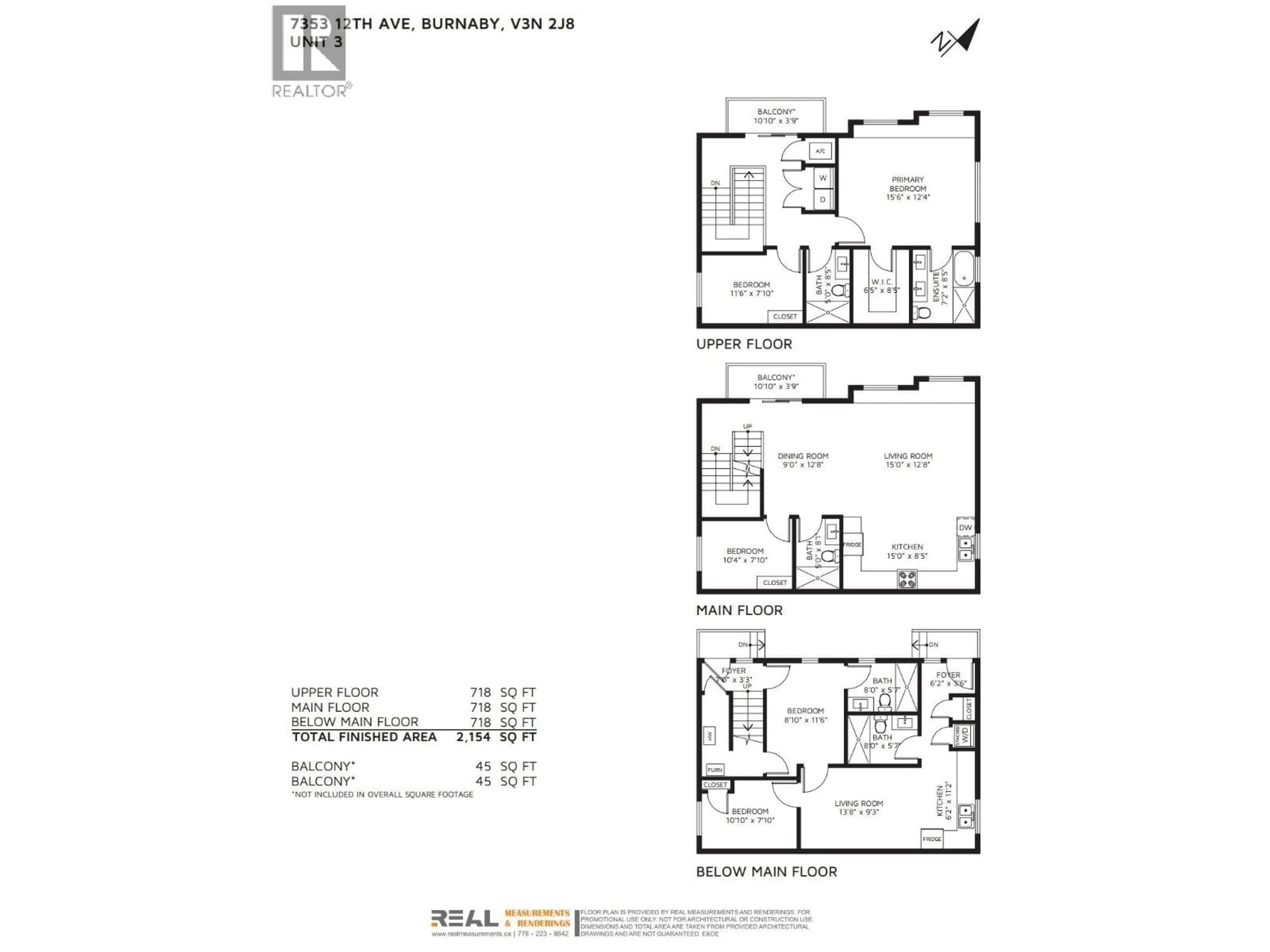 Floor plan for 2 - 7353 12TH AVENUE, Burnaby British Columbia V3N2J8