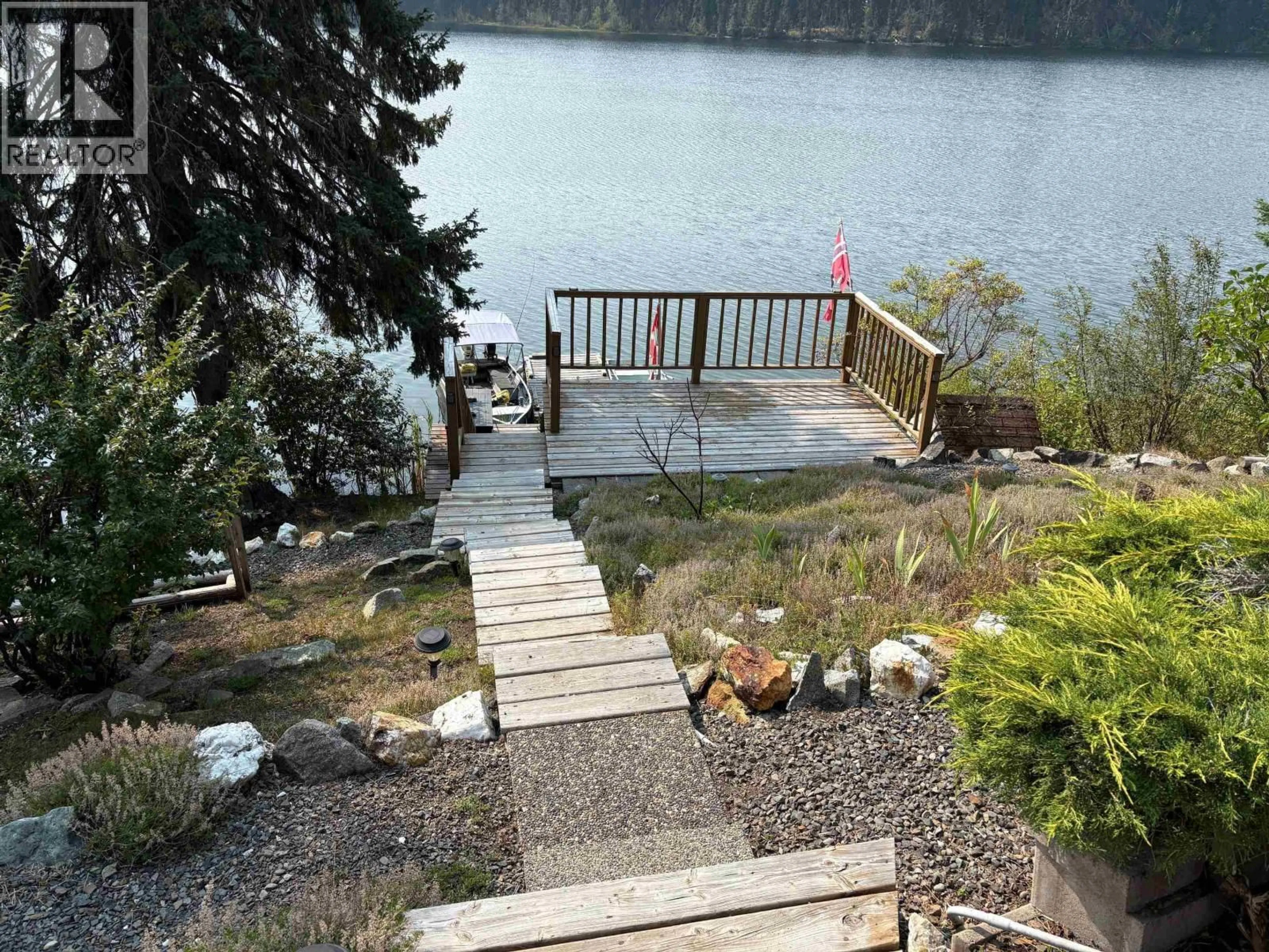 Patio, water/lake/river/ocean view for 8466 LITTLE FORT HWY 24 HIGHWAY, Bridge Lake British Columbia V0K1E0