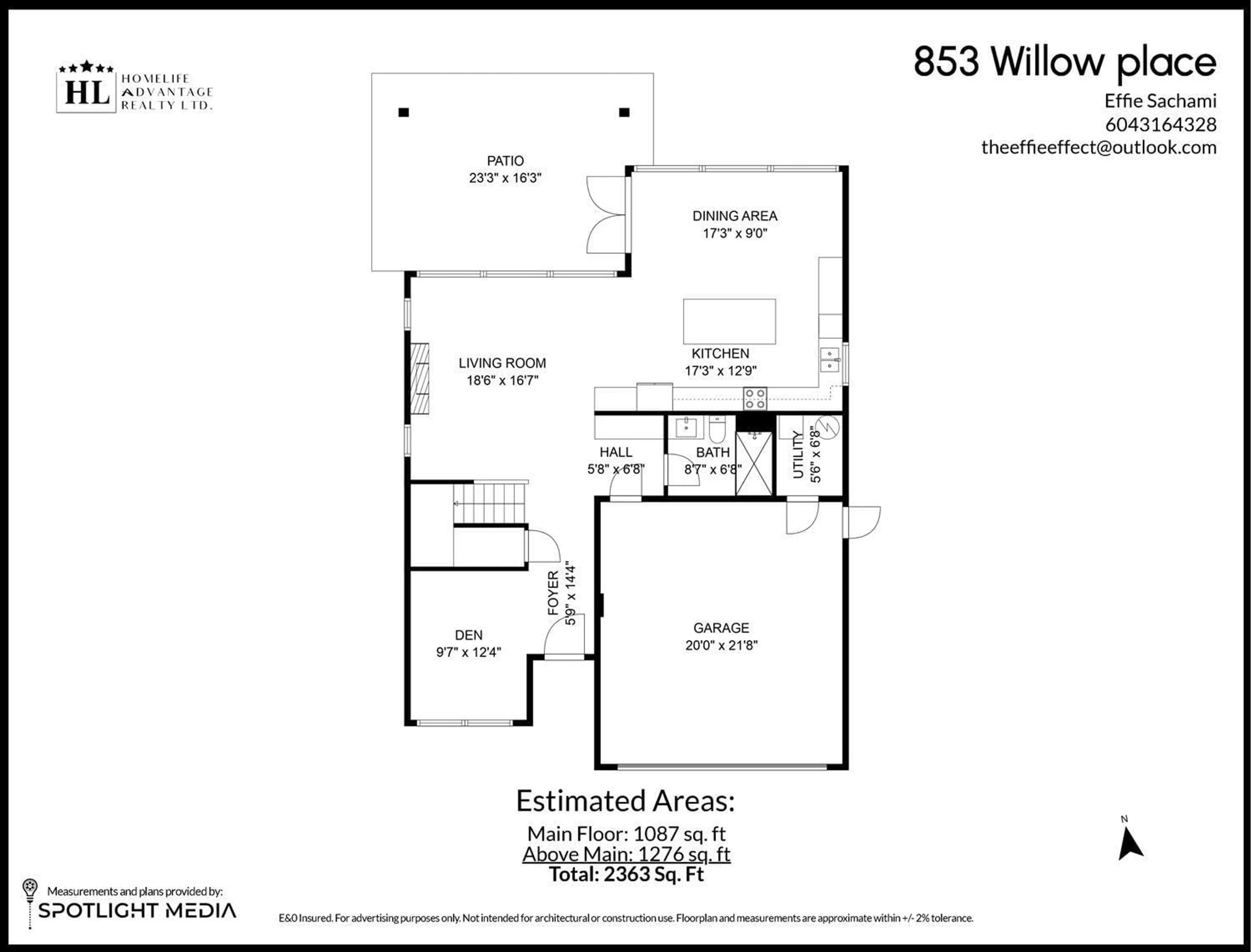 Floor plan for 853 WILLOW PLACE, Harrison Hot Springs British Columbia V0M1K0