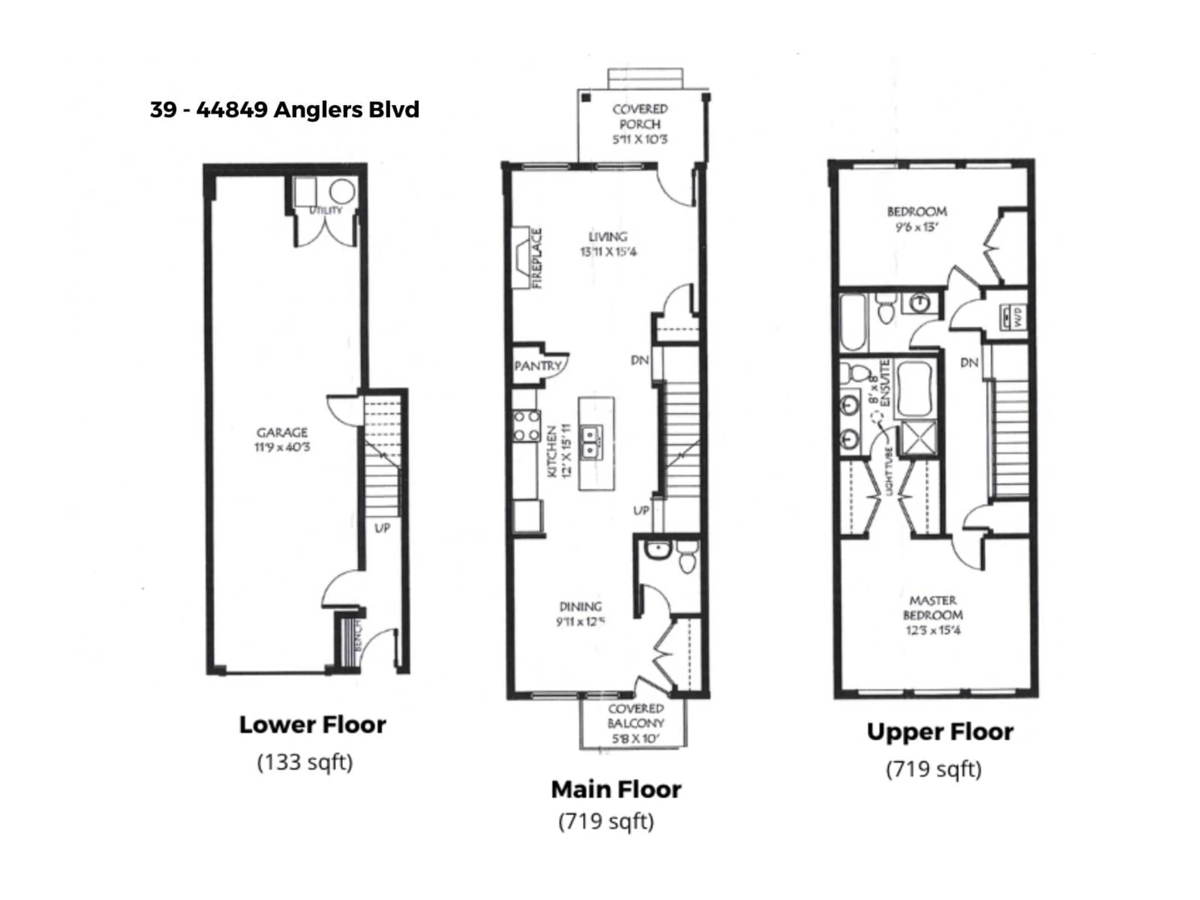 Floor plan for 39 - 44849 ANGLERS BOULEVARD, Chilliwack British Columbia V2R0Y4