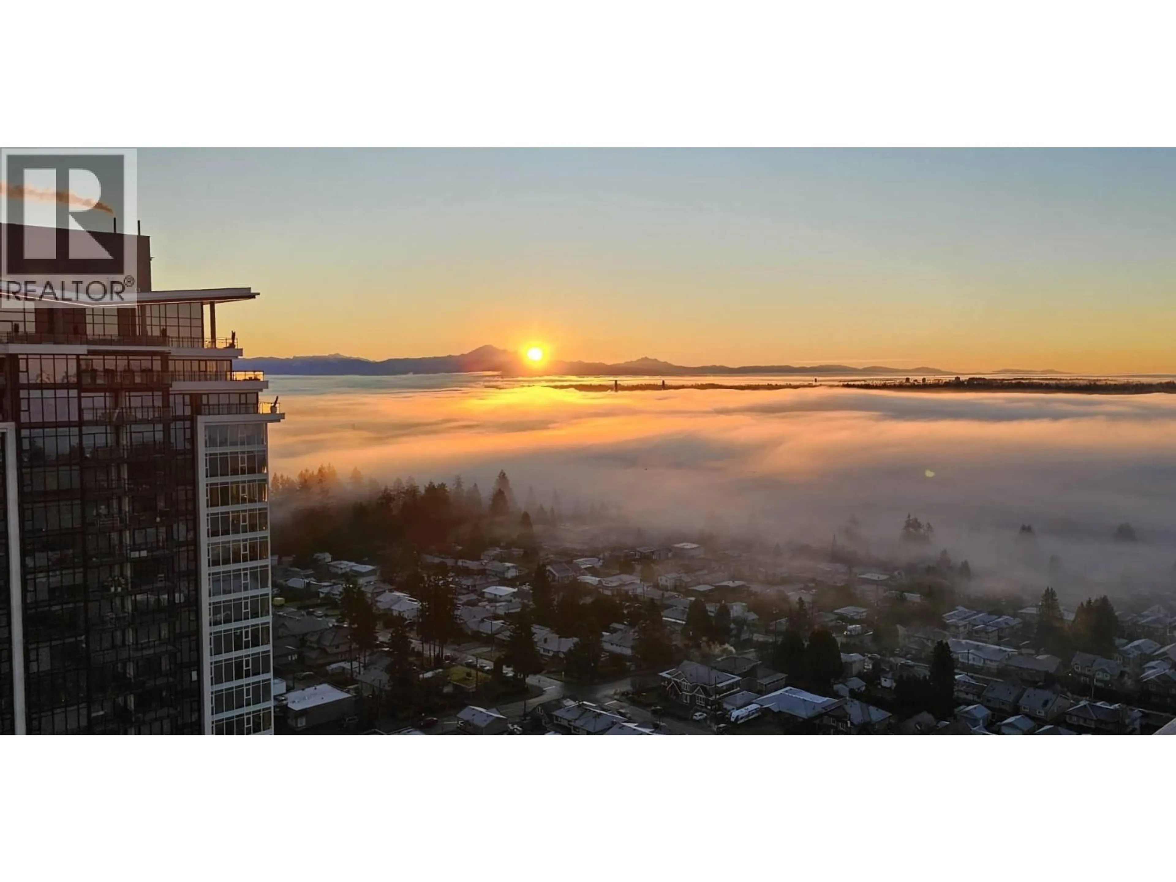 A pic from outside/outdoor area/front of a property/back of a property/a pic from drone, mountain view for 2307 - 505 NELSON STREET, Coquitlam British Columbia V3J0R5