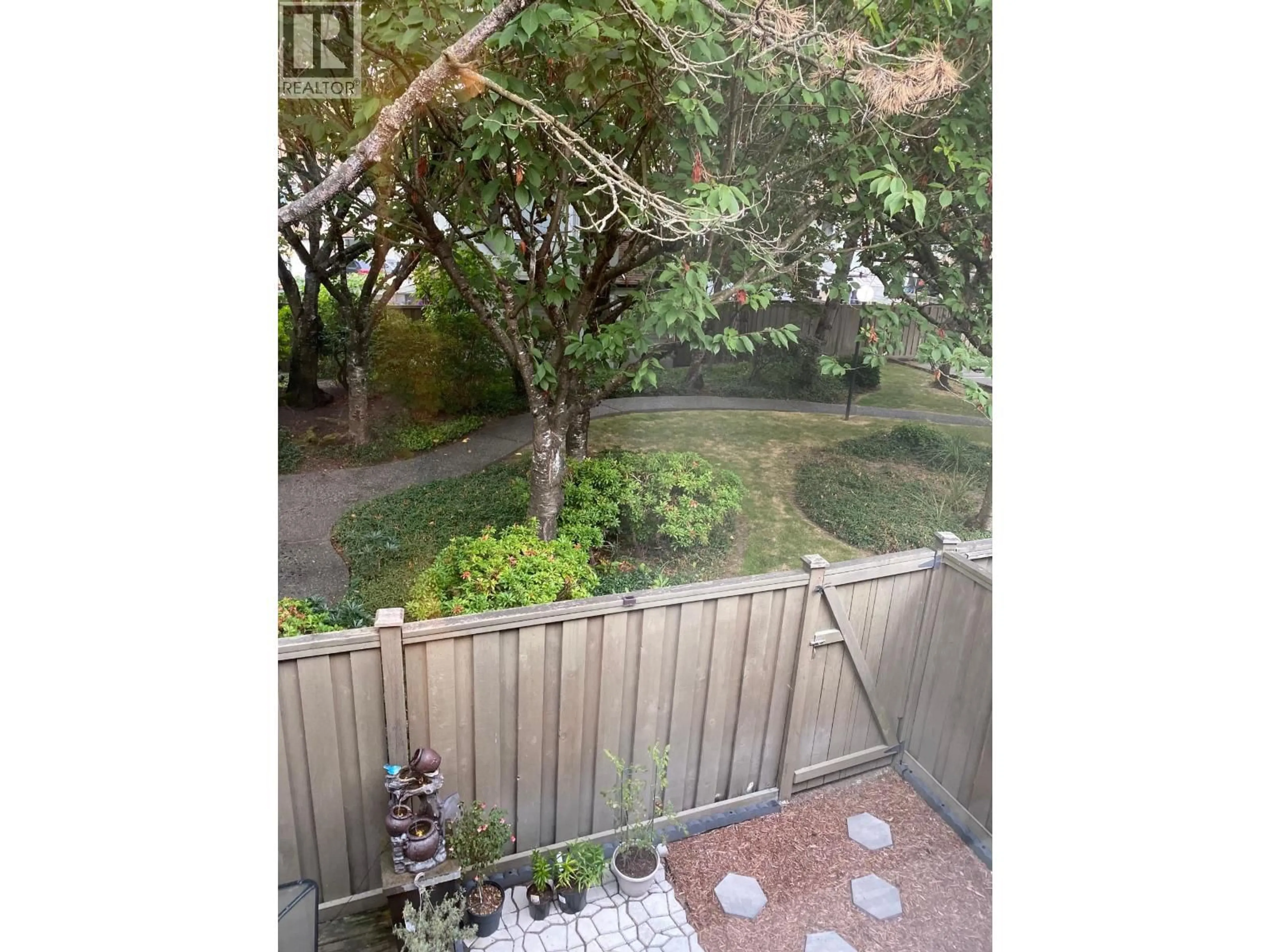 Patio, forest/trees view for 15 - 12020 GREENLAND DRIVE, Richmond British Columbia V6V2M8