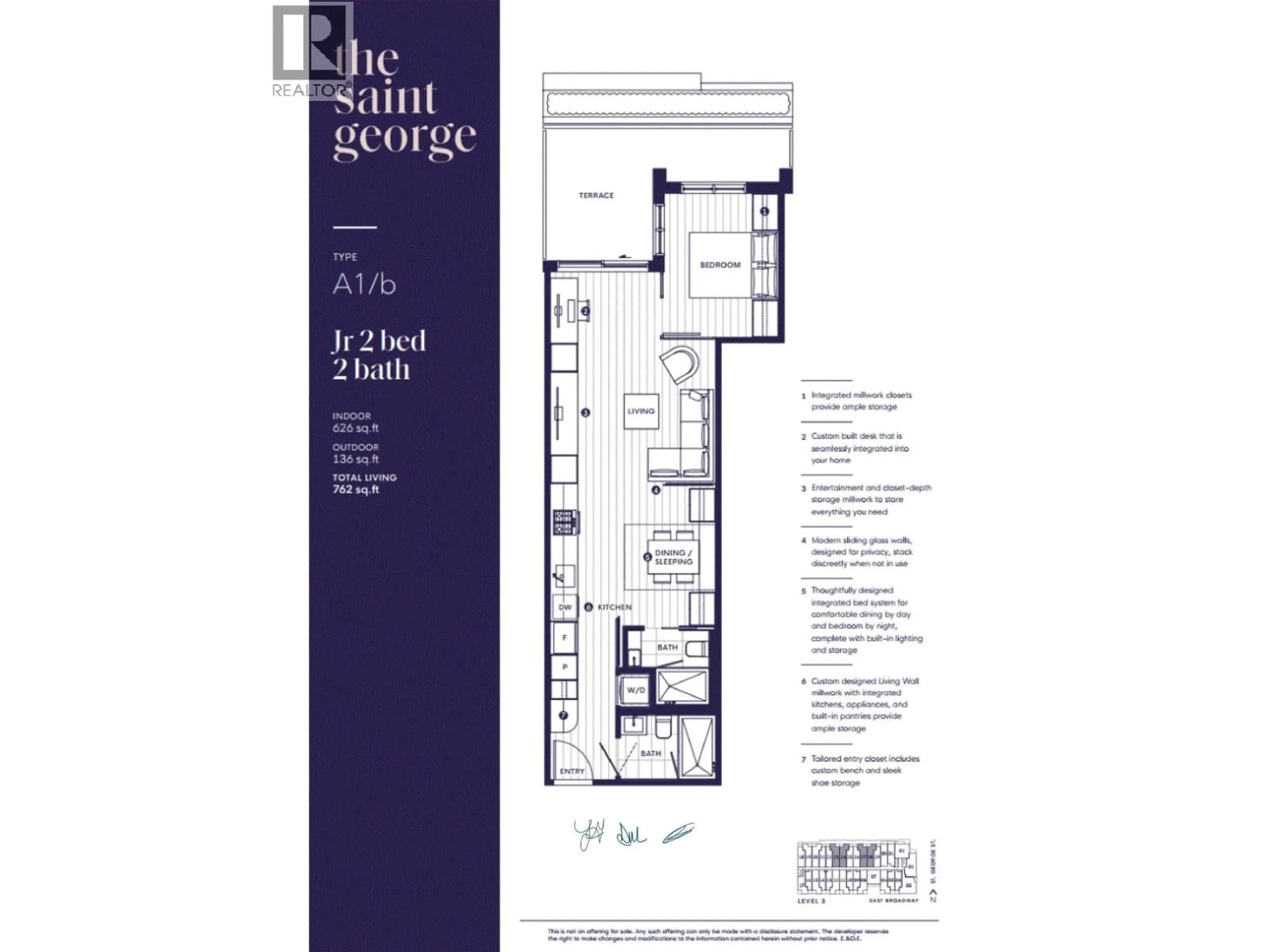 Floor plan for 328 - 471 BROADWAY AVENUE, Vancouver British Columbia V5T1W9