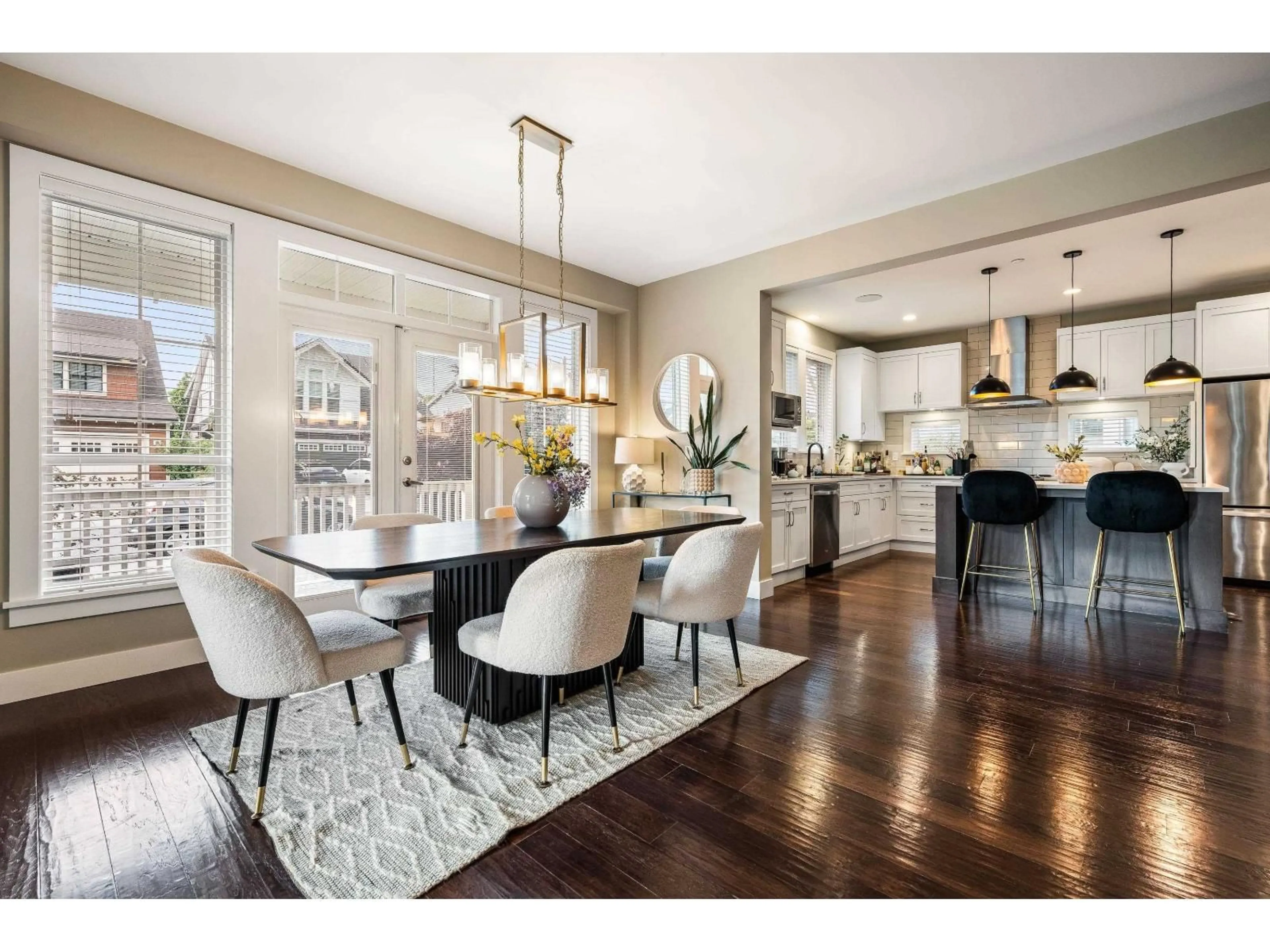 Open concept kitchen, wood/laminate floor for 5497 SOCKEYE LANE, Chilliwack British Columbia V2R0X7