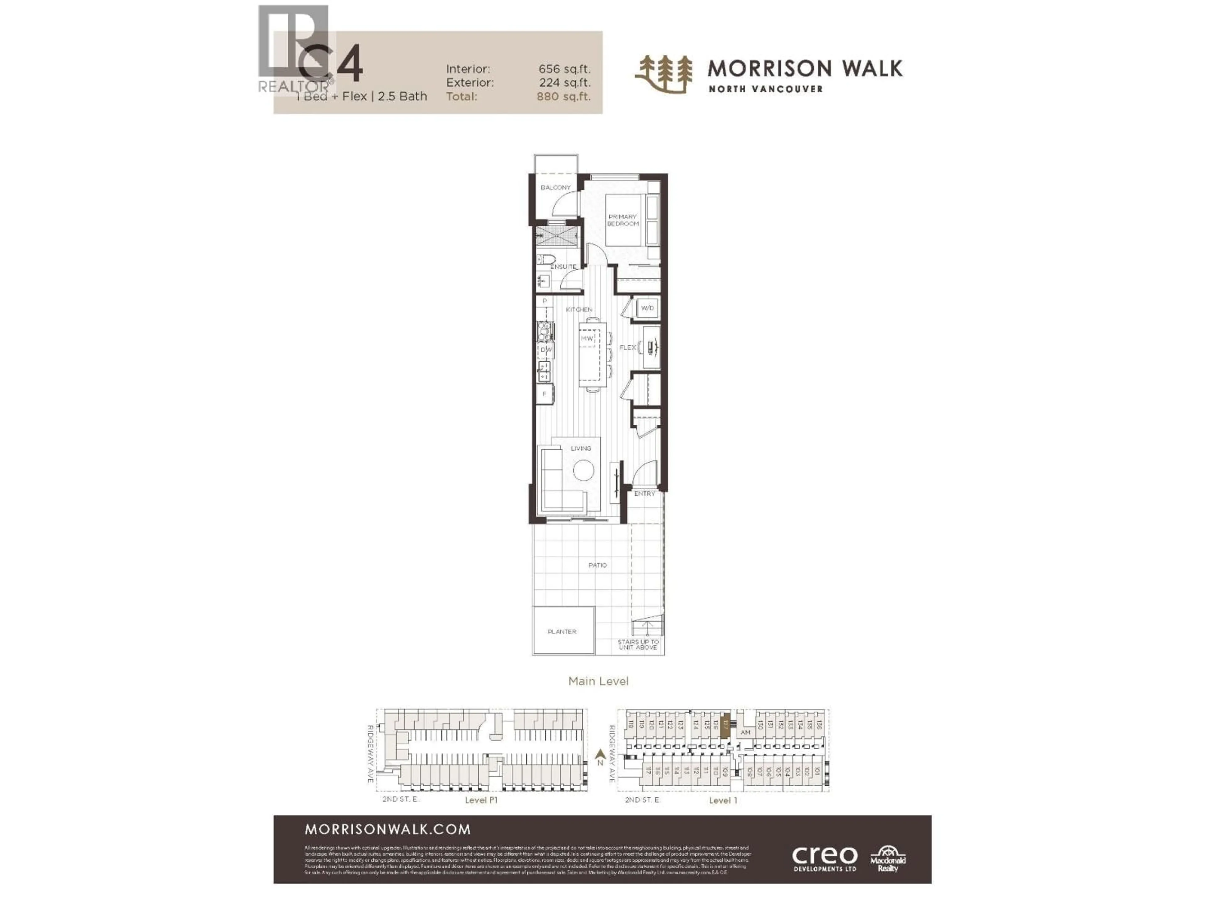 Floor plan for 127 - 602 2ND STREET, North Vancouver British Columbia V7L1G7