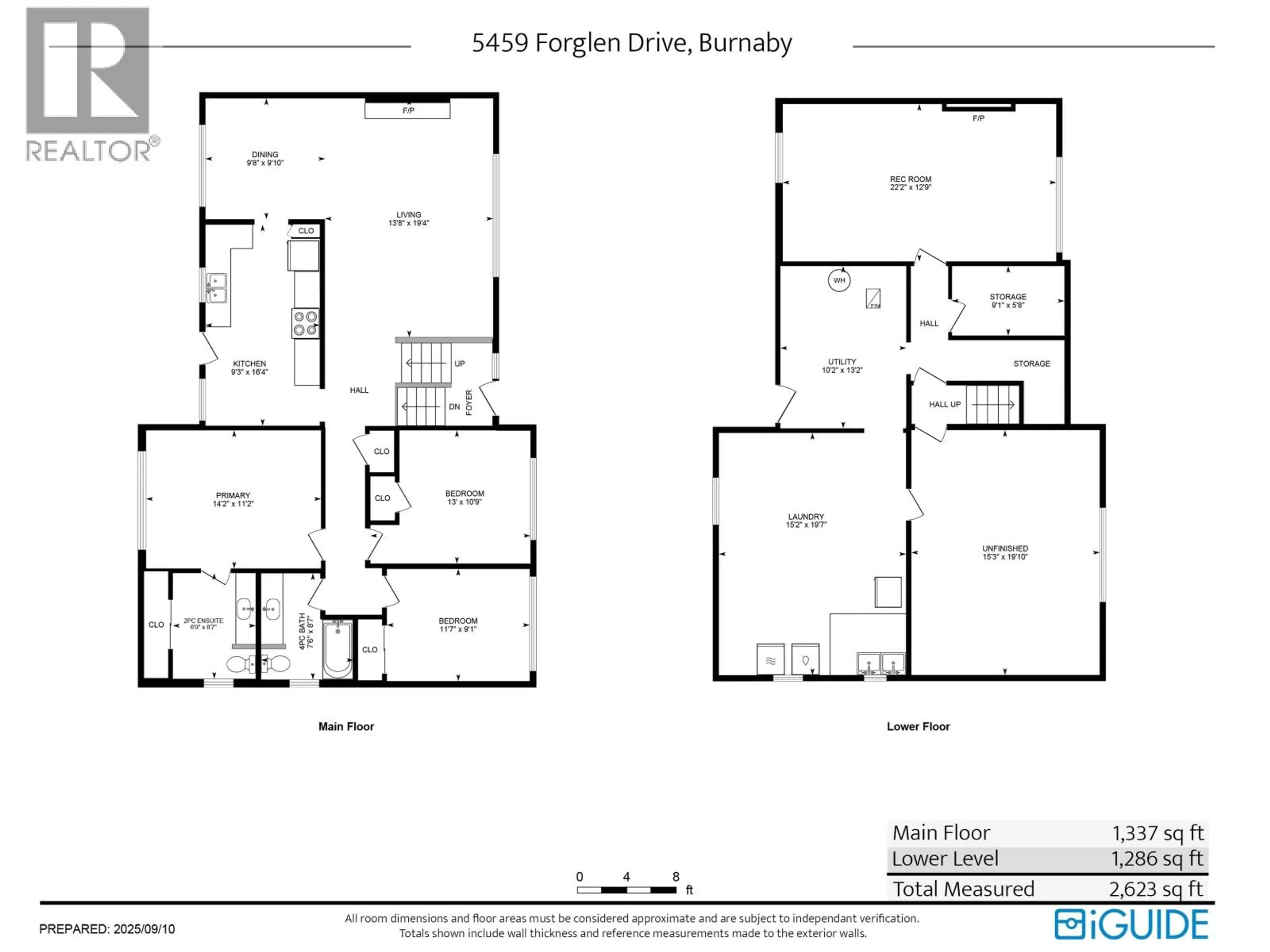 Floor plan for 5459 FORGLEN DRIVE, Burnaby British Columbia V5H3K8