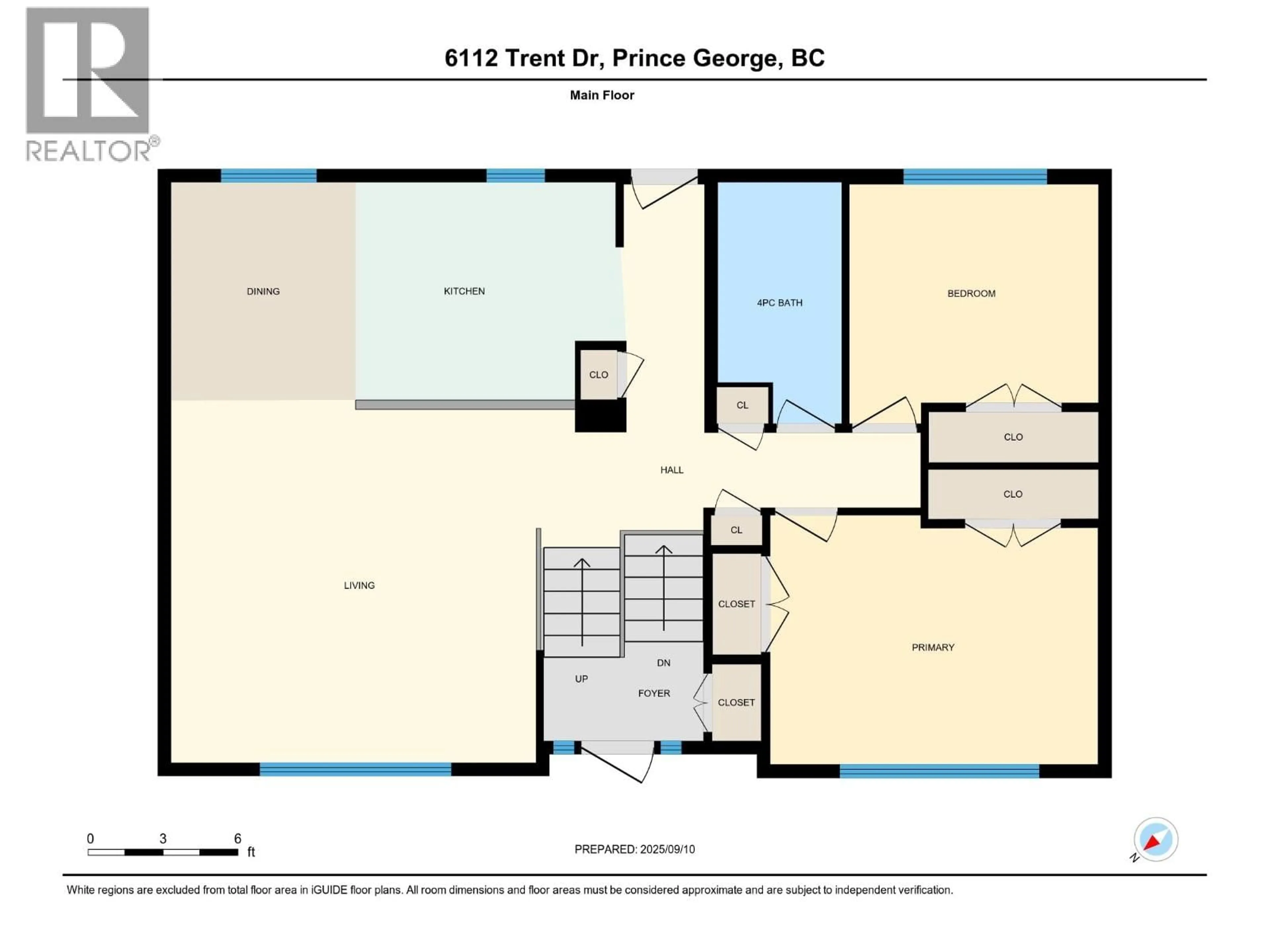 Floor plan for 6112 TRENT DRIVE, Prince George British Columbia V2N2G5