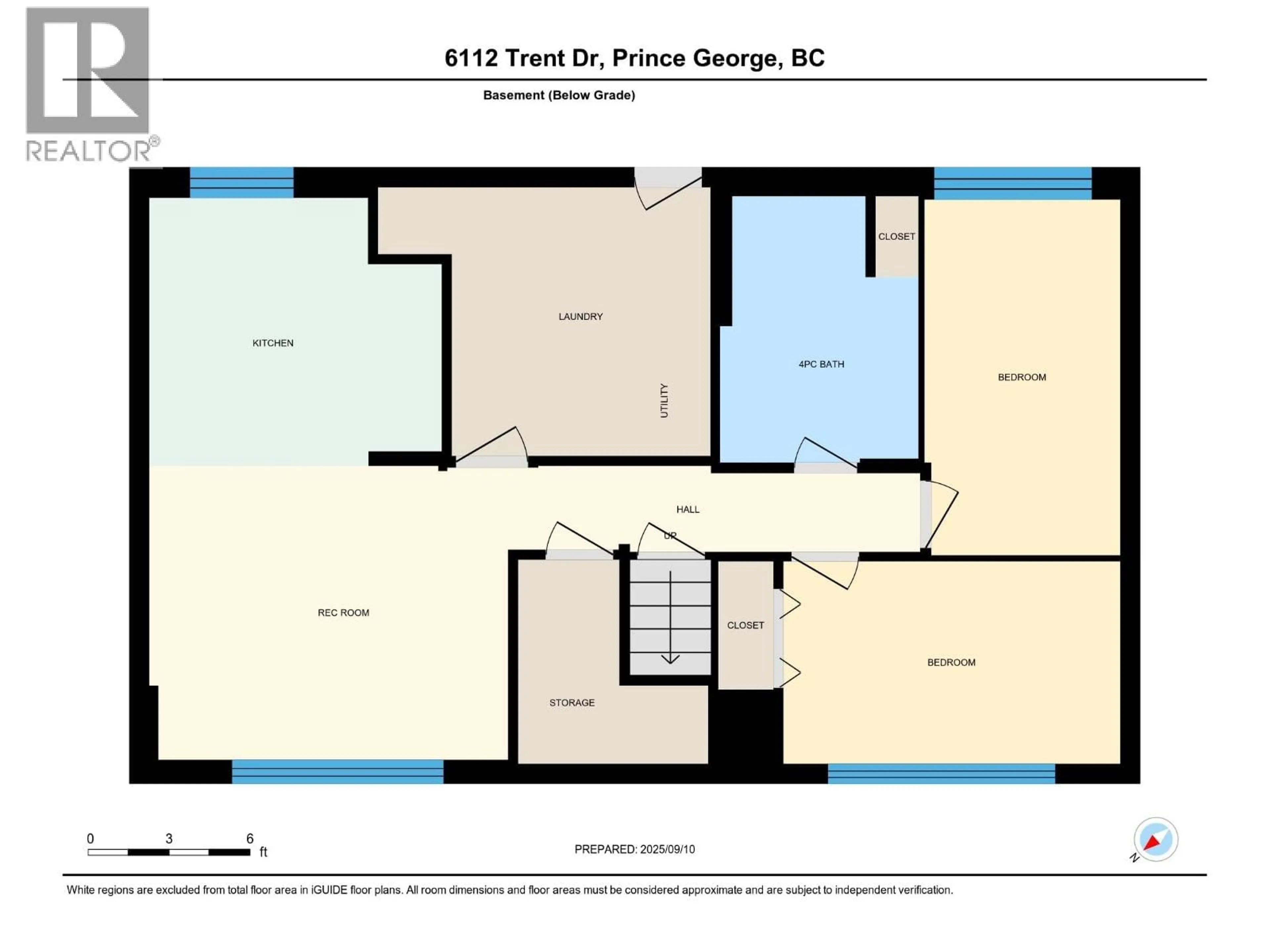 Floor plan for 6112 TRENT DRIVE, Prince George British Columbia V2N2G5