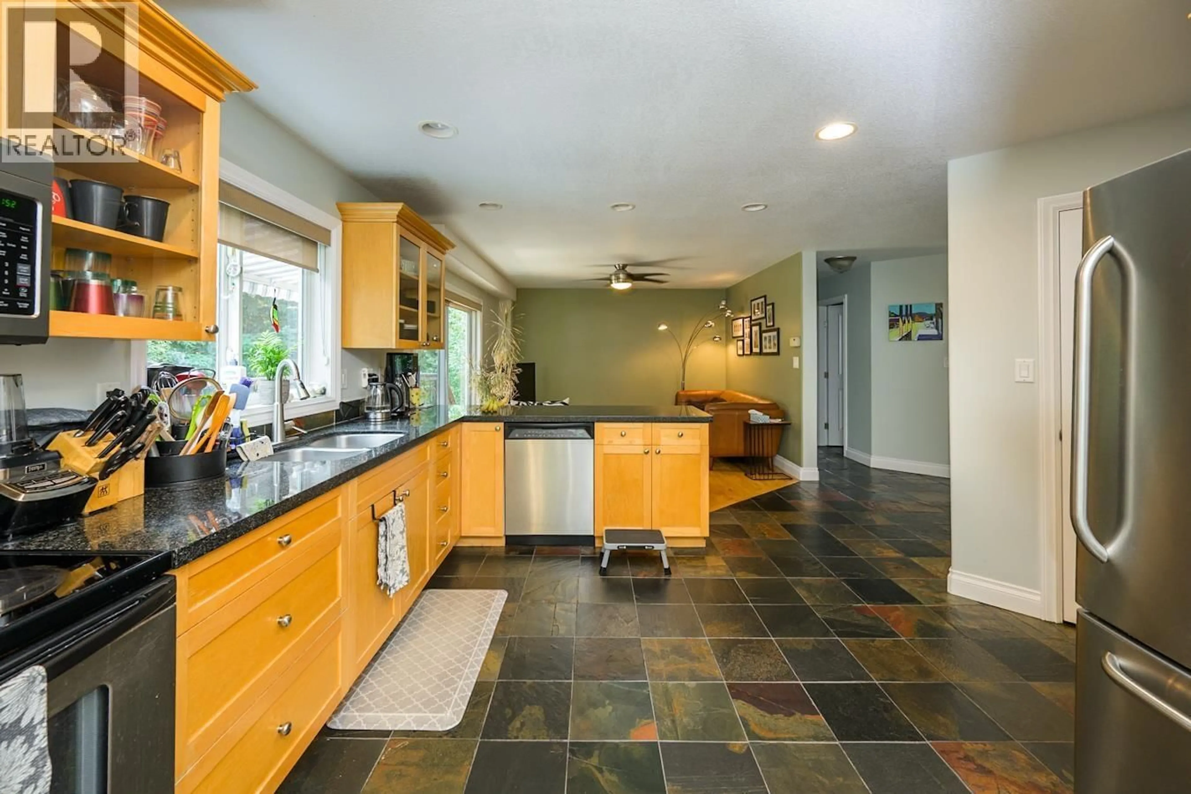 Open concept kitchen, ceramic/tile floor for 2505 BERNARD ROAD, Prince George British Columbia V2N5M1