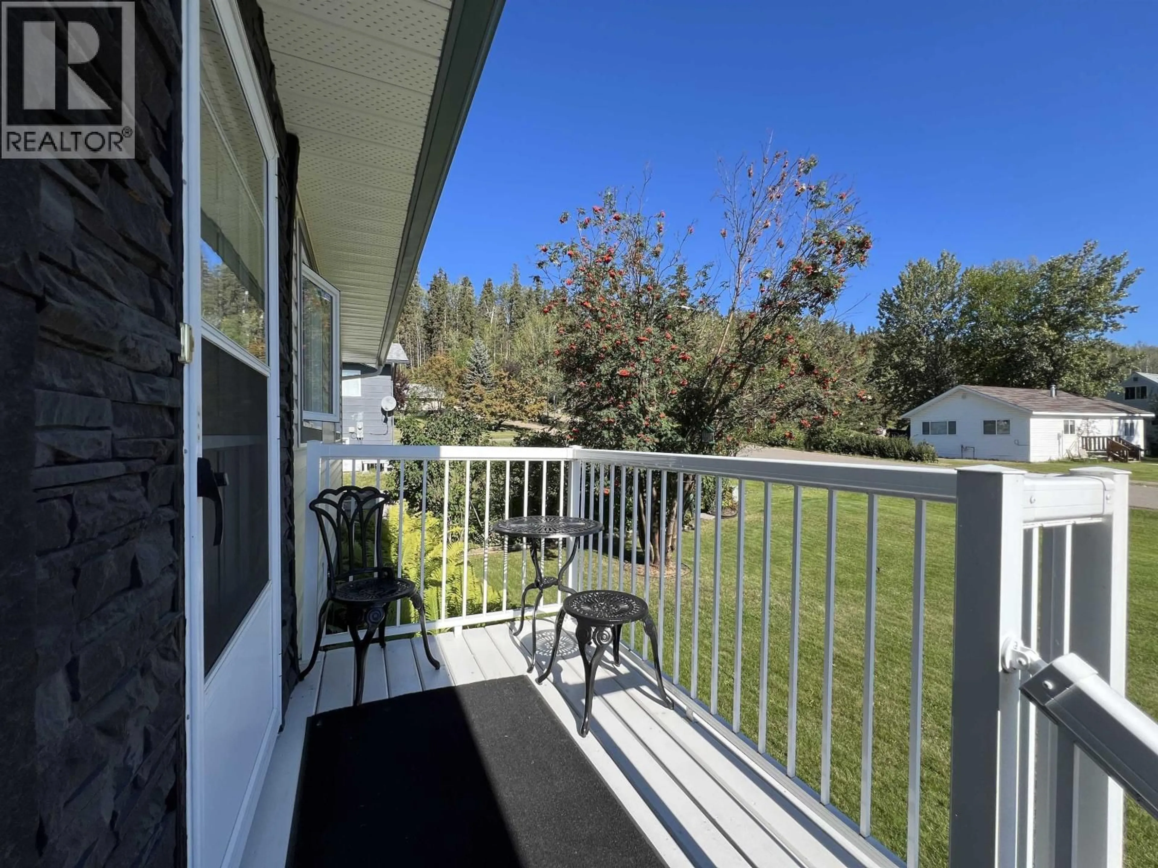 Patio, water/lake/river/ocean view for 4815 SPRUCE AVENUE, Fort Nelson British Columbia V0C1R0
