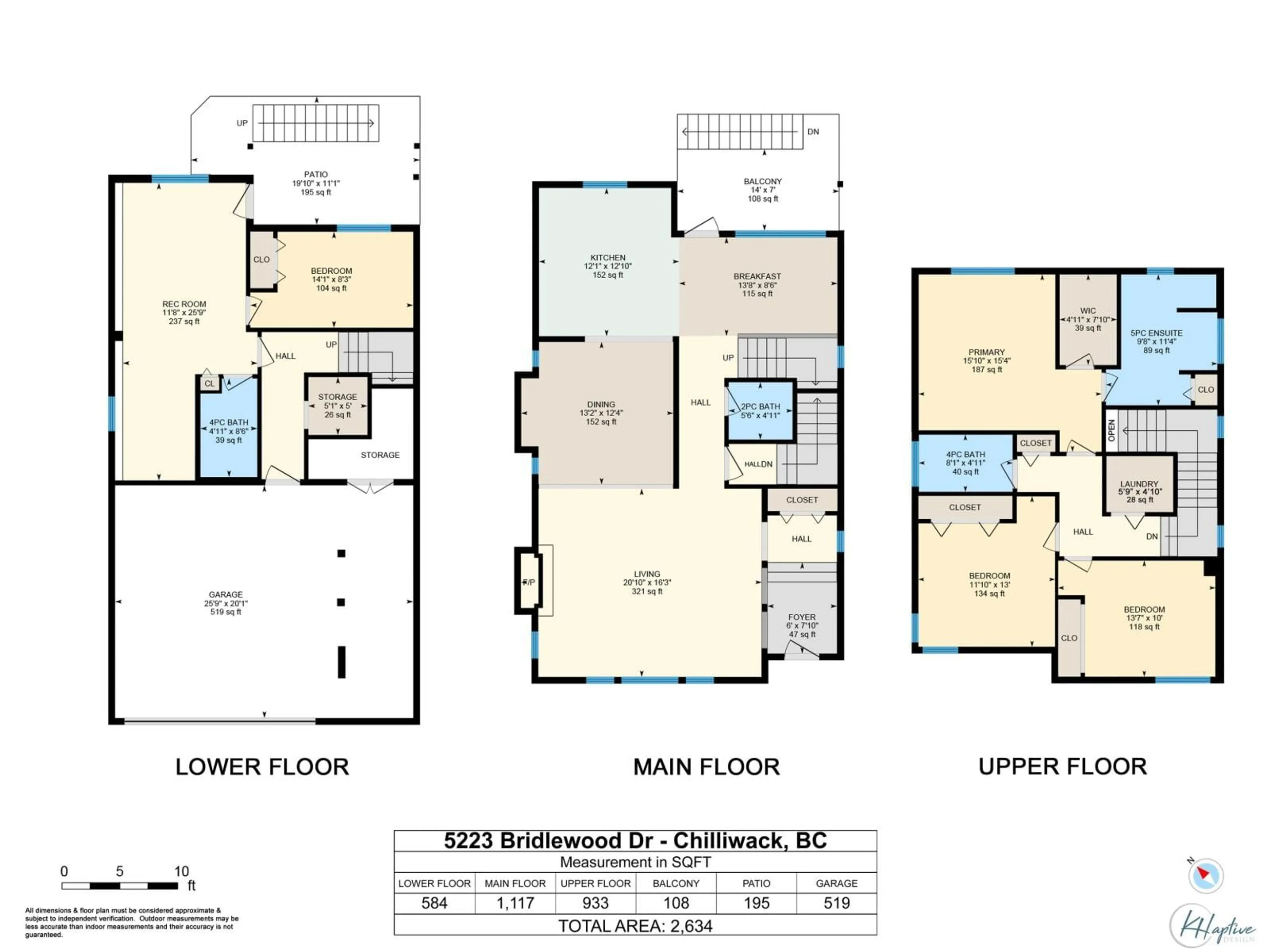 Floor plan for 5223 BRIDLEWOOD DRIVE, Chilliwack British Columbia V2R5W9