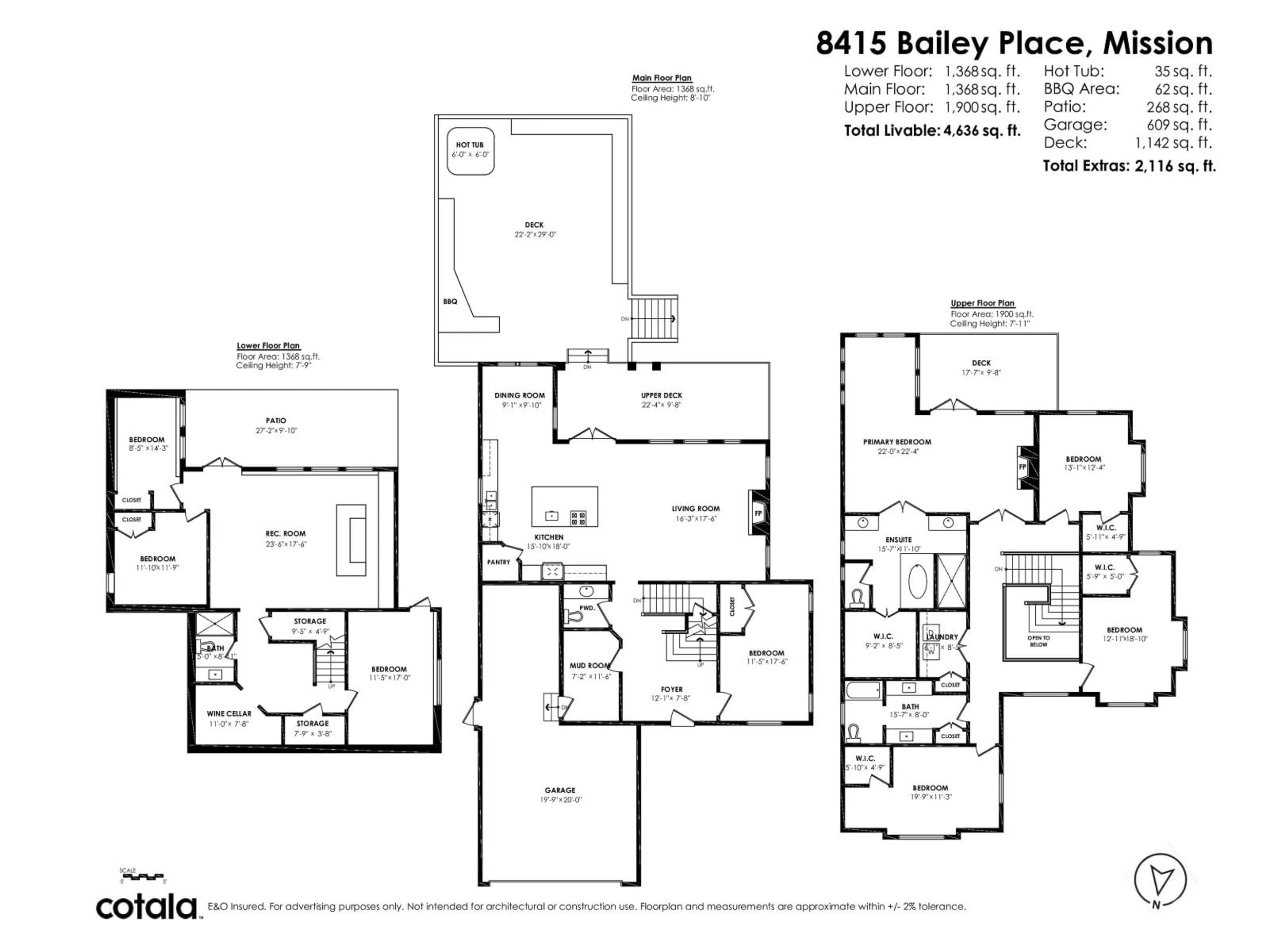 Floor plan for 8415 BAILEY, Mission British Columbia V4S0B3