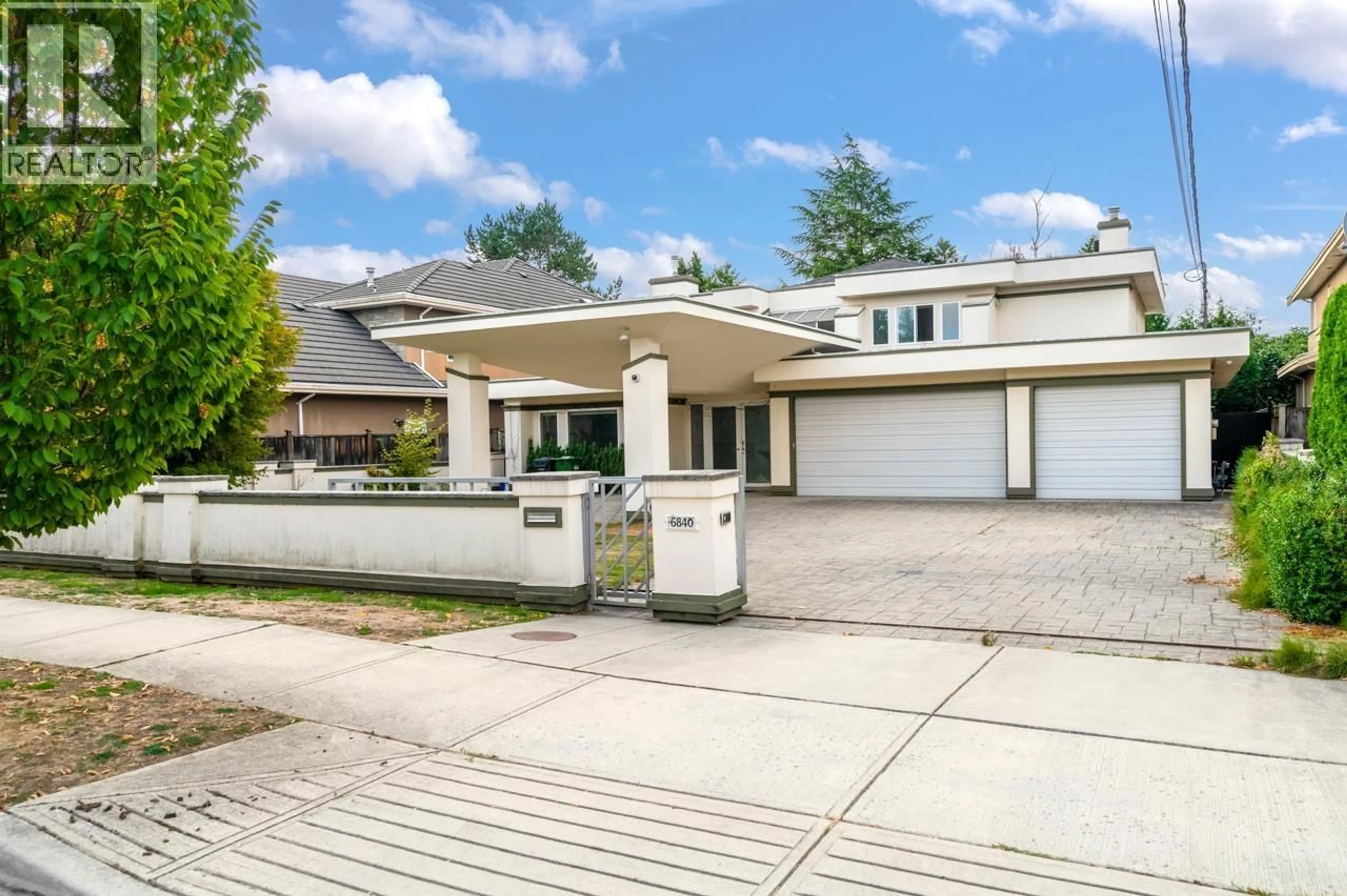 Home with vinyl exterior material, street for 6840 DONALD ROAD, Richmond British Columbia V7C2Y9