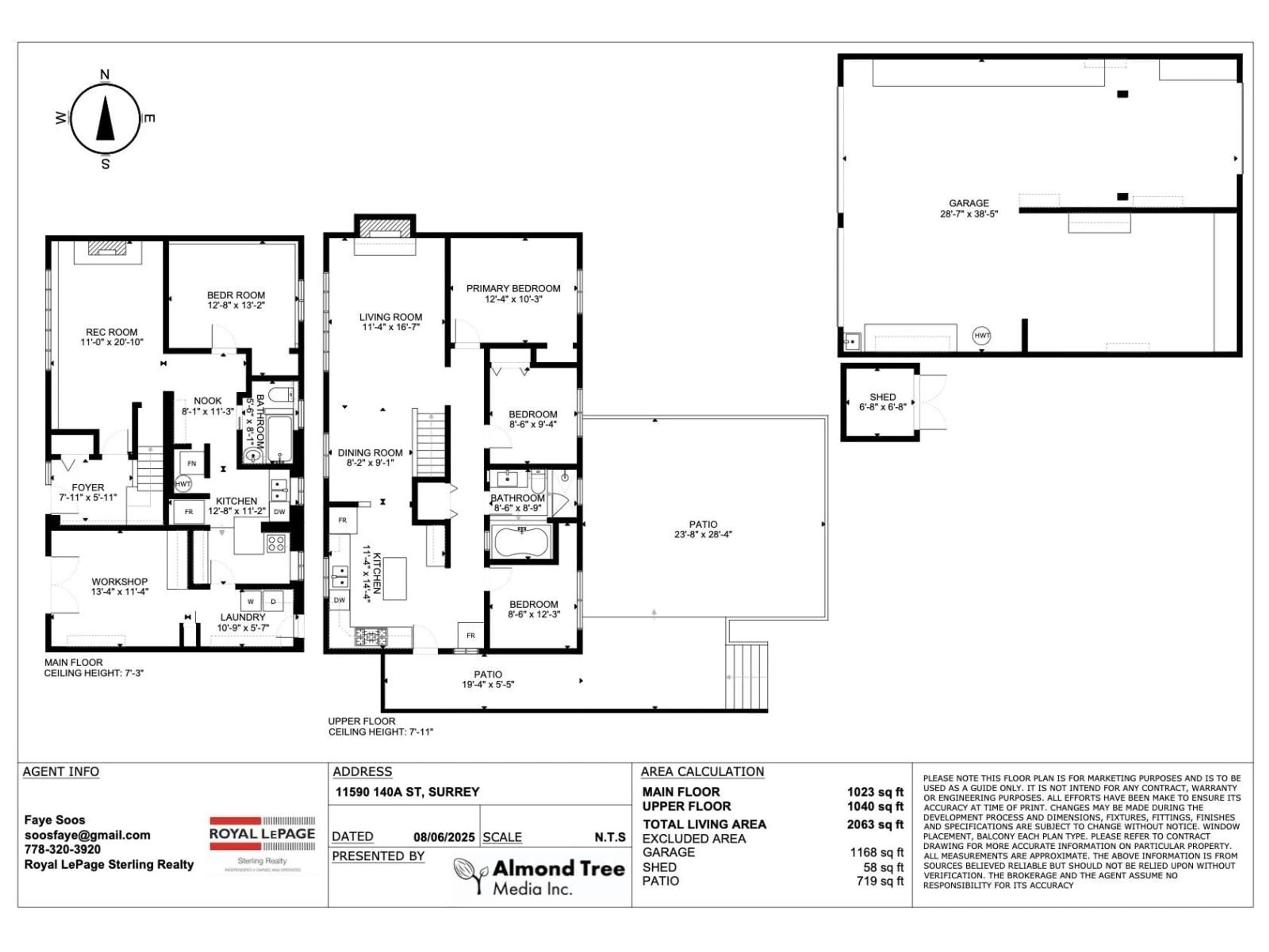 Floor plan for 11590 140A, Surrey British Columbia V3R3J3