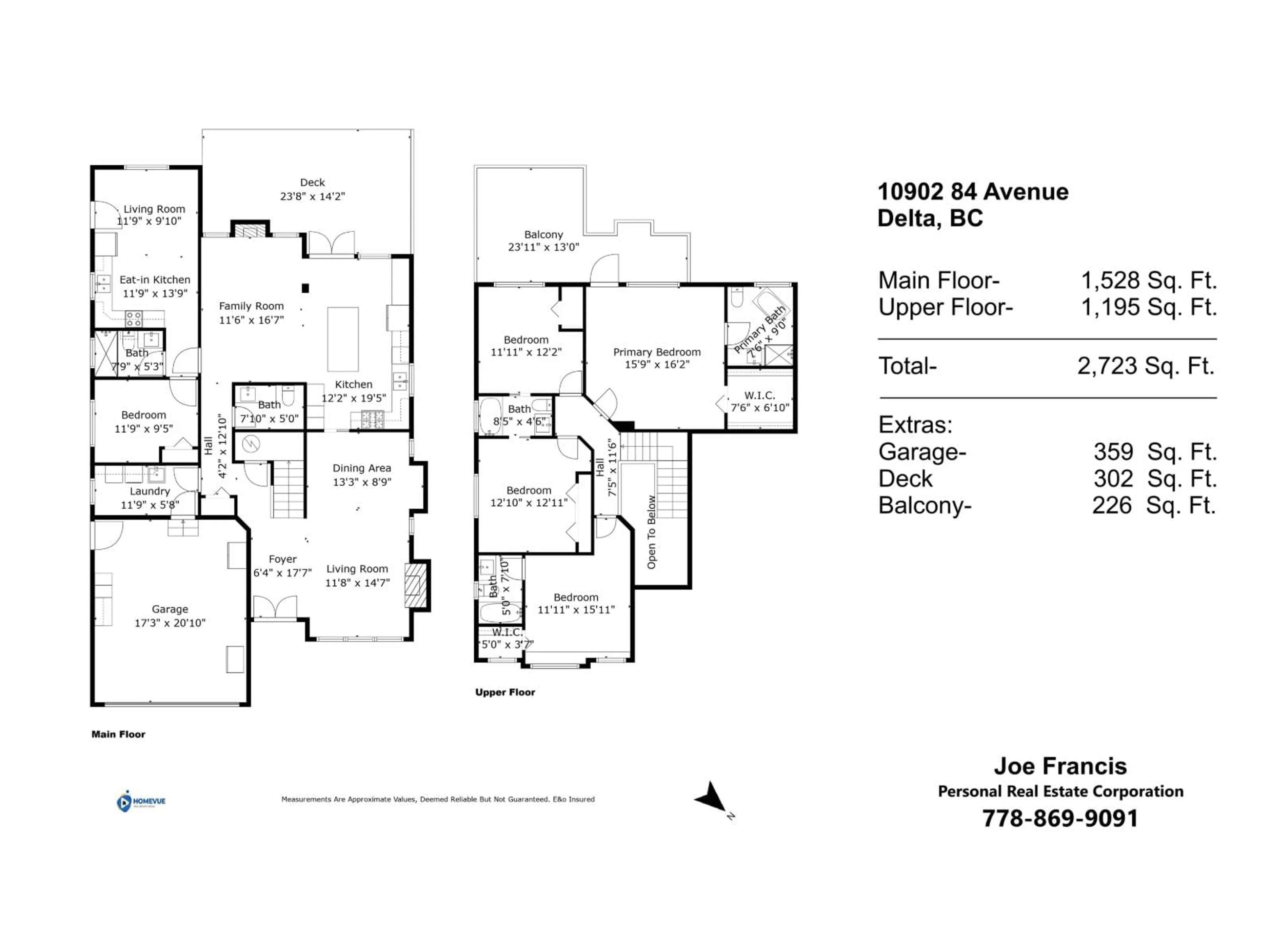 Floor plan for 10902 84, Delta British Columbia V4C2L4