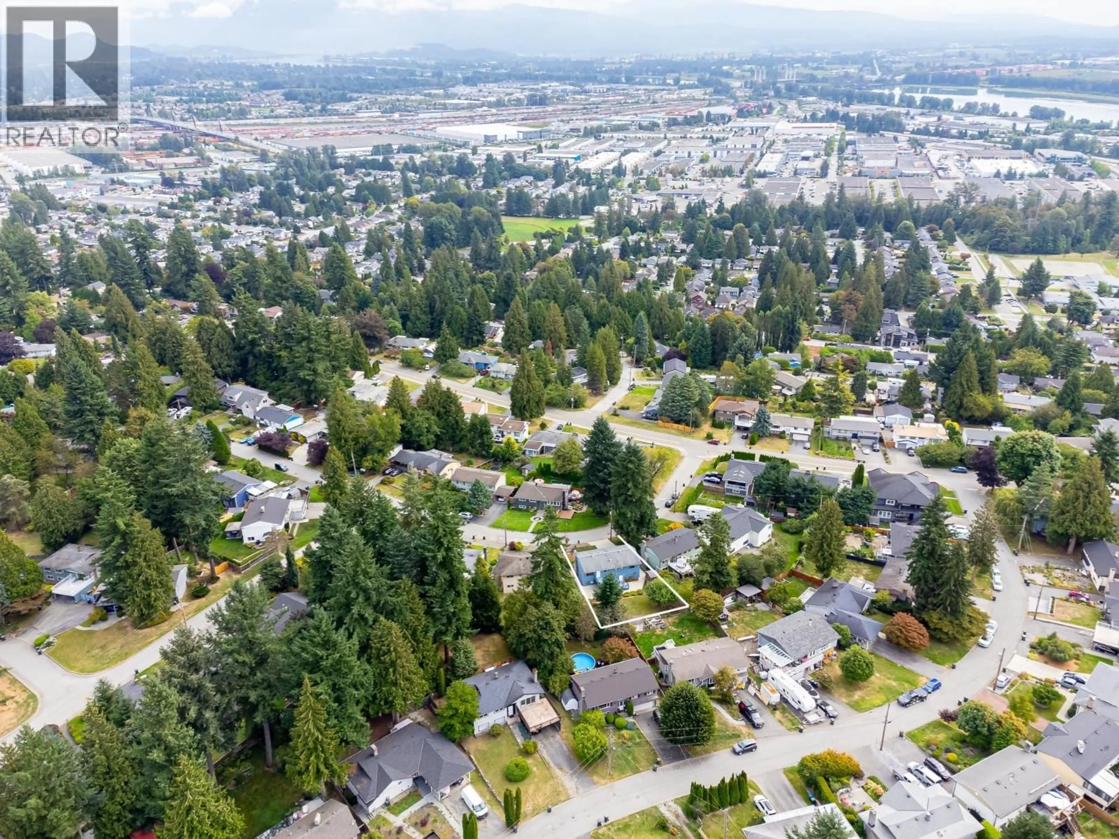 A pic from outside/outdoor area/front of a property/back of a property/a pic from drone, mountain view for 1626 OUGHTON DRIVE, Port Coquitlam British Columbia V3C1H7