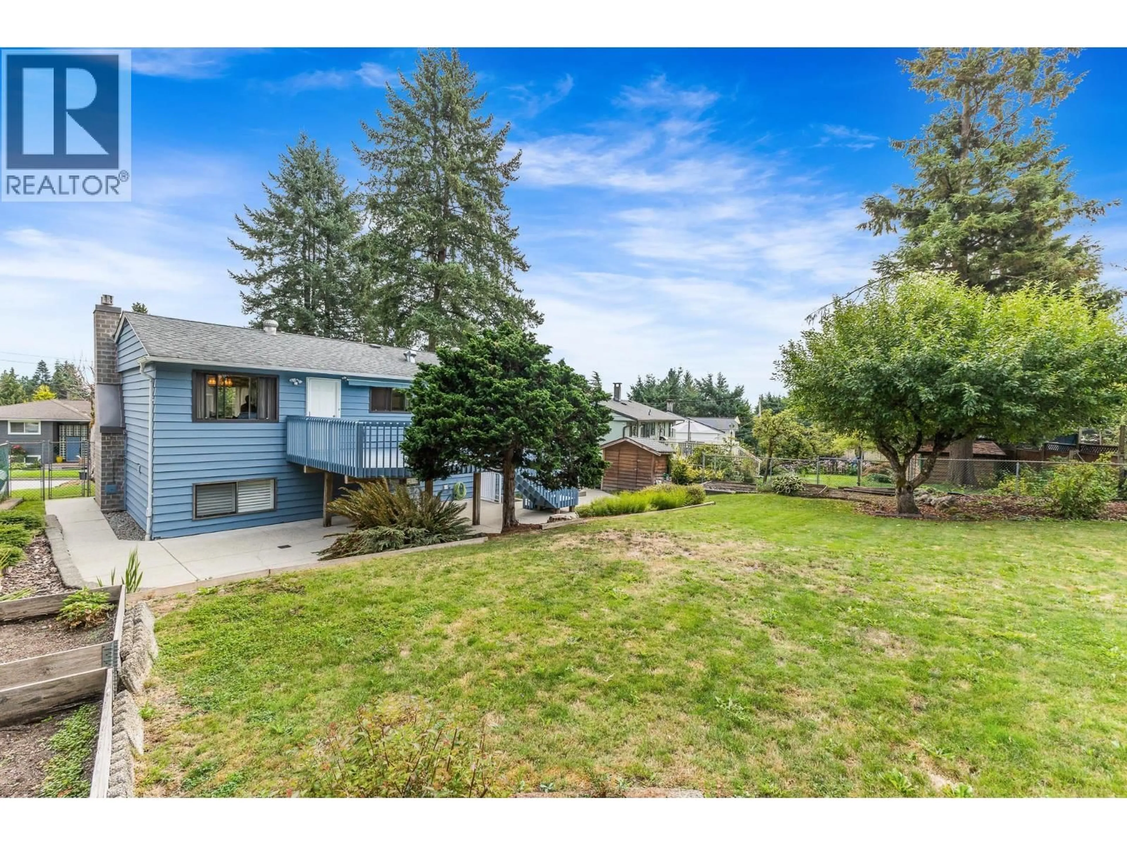 A pic from outside/outdoor area/front of a property/back of a property/a pic from drone, water/lake/river/ocean view for 1626 OUGHTON DRIVE, Port Coquitlam British Columbia V3C1H7