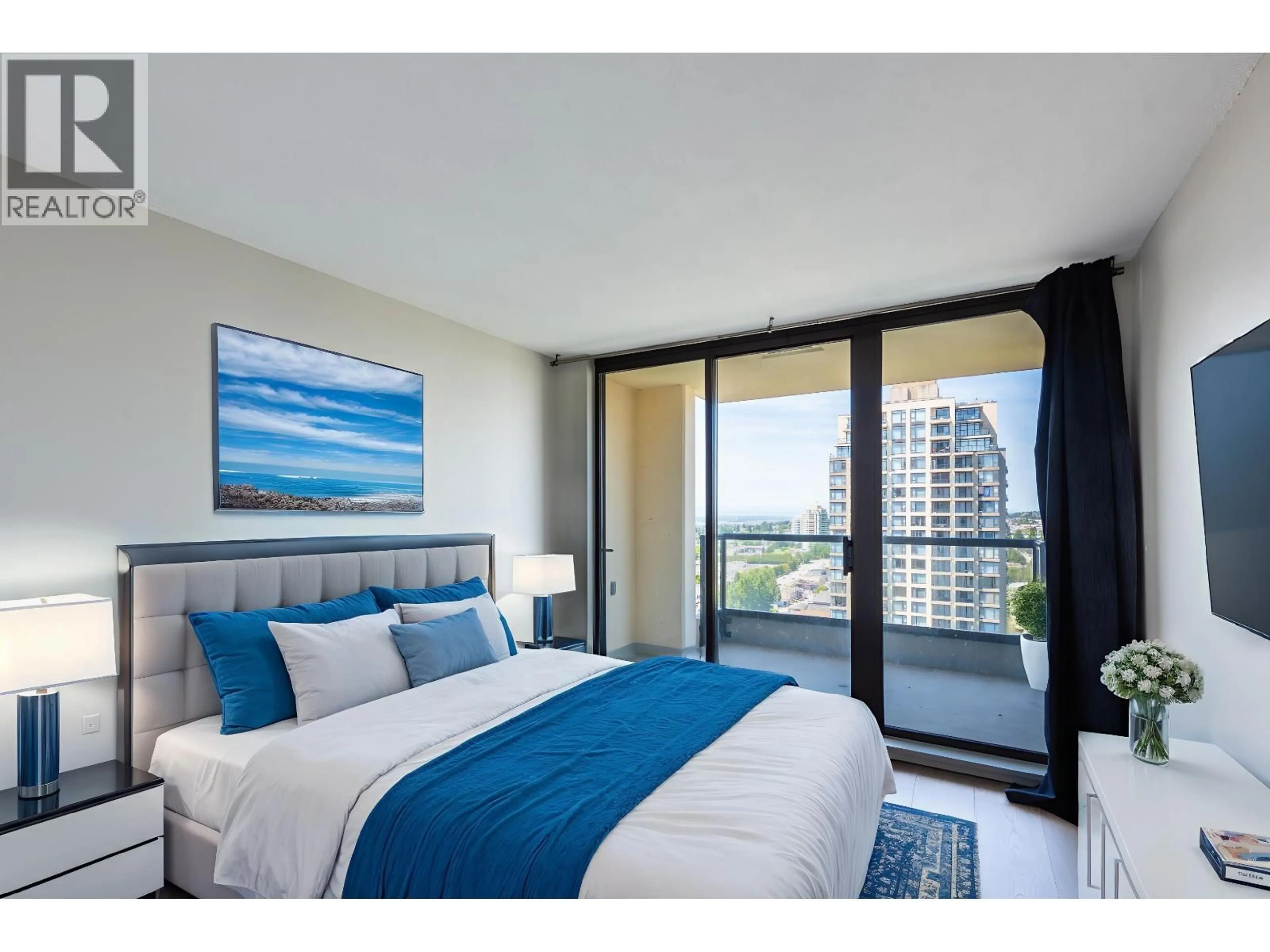 Bedroom with bed, unknown for 2502 - 7063 HALL AVENUE, Burnaby British Columbia V5E0A5