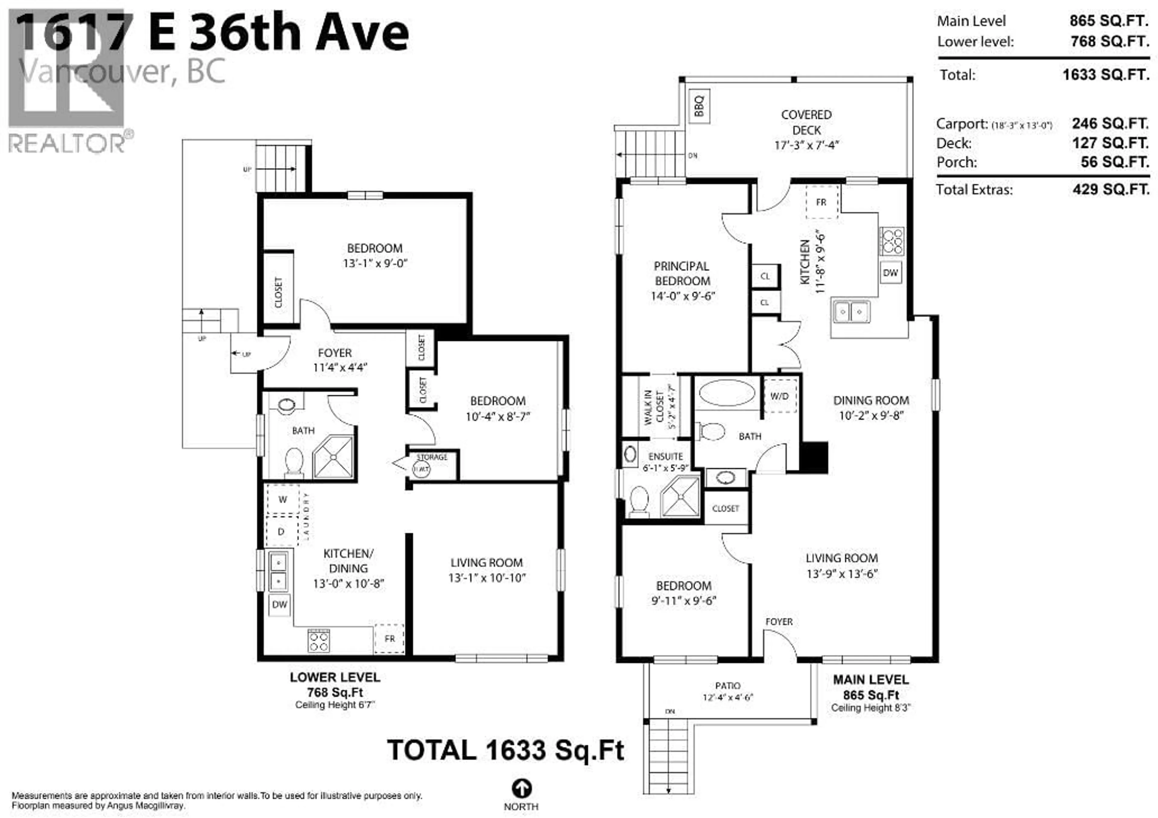 Floor plan for 1617 36TH AVENUE, Vancouver British Columbia V5P1C3