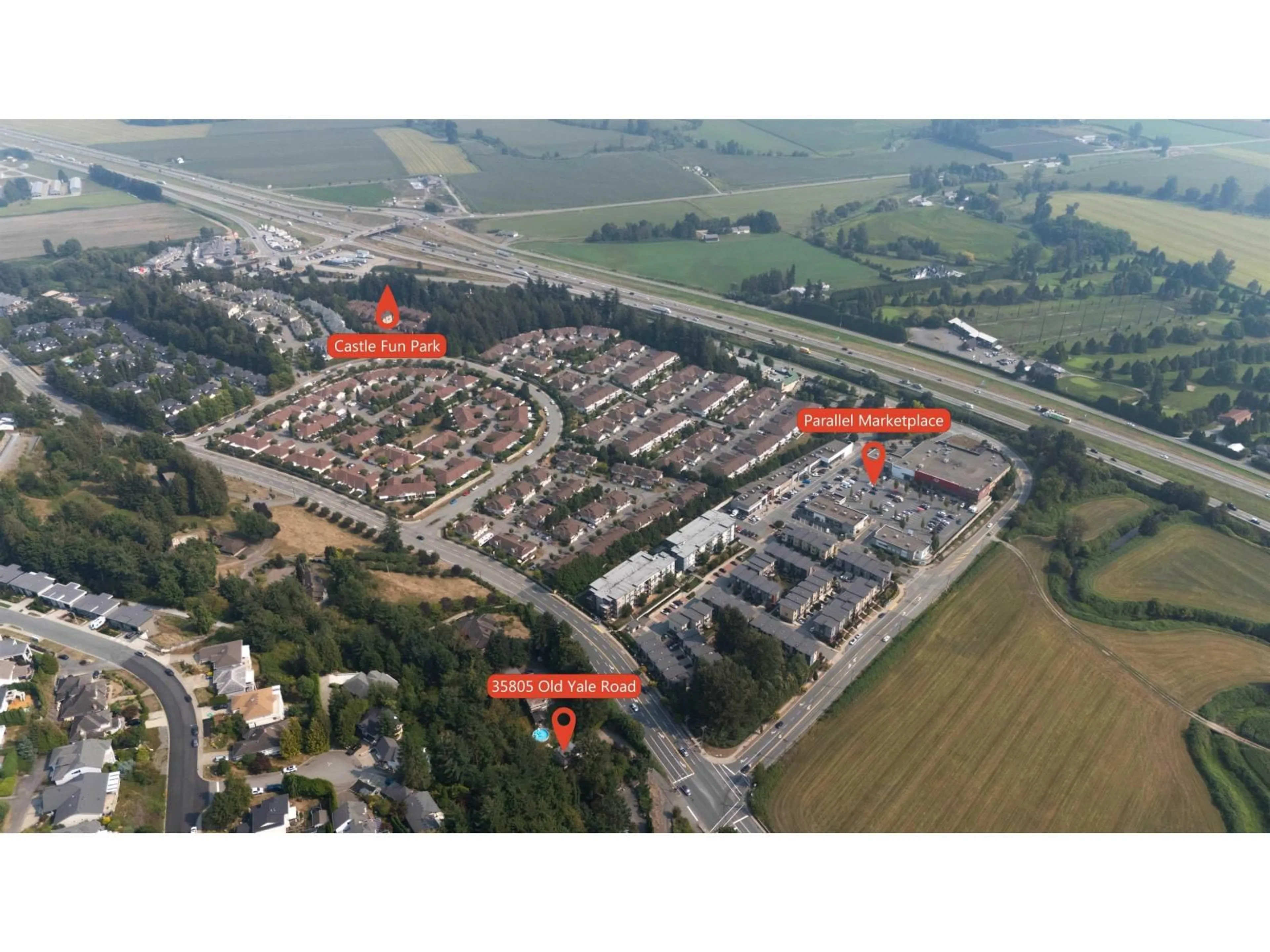 A pic from outside/outdoor area/front of a property/back of a property/a pic from drone, street for 35805 OLD YALE, Abbotsford British Columbia V3G2C6