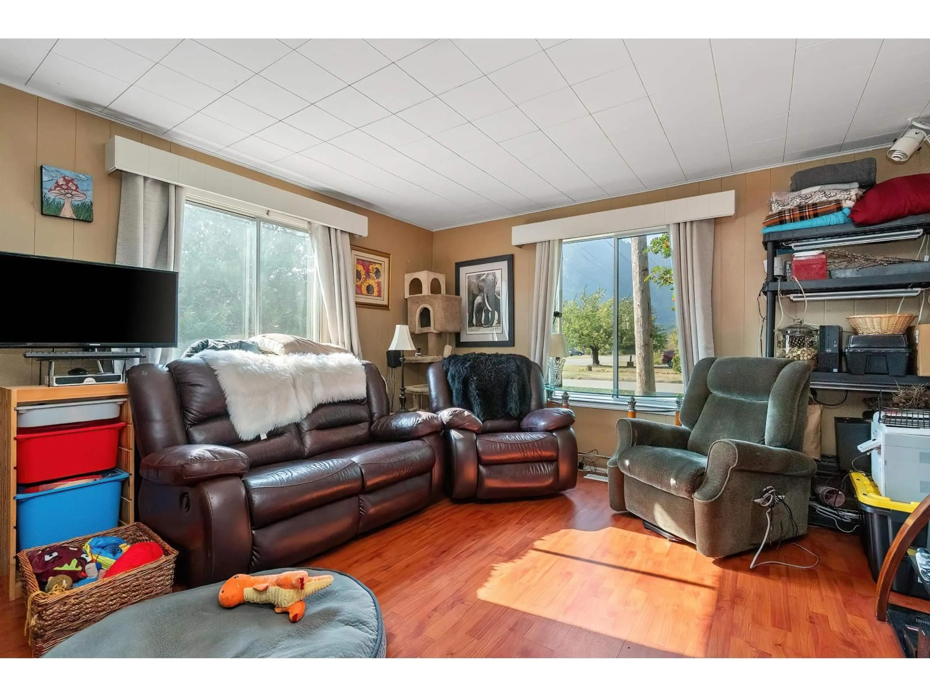 Living room with furniture, wood/laminate floor for 709 7TH AVENUE, Hope British Columbia V0X1L0