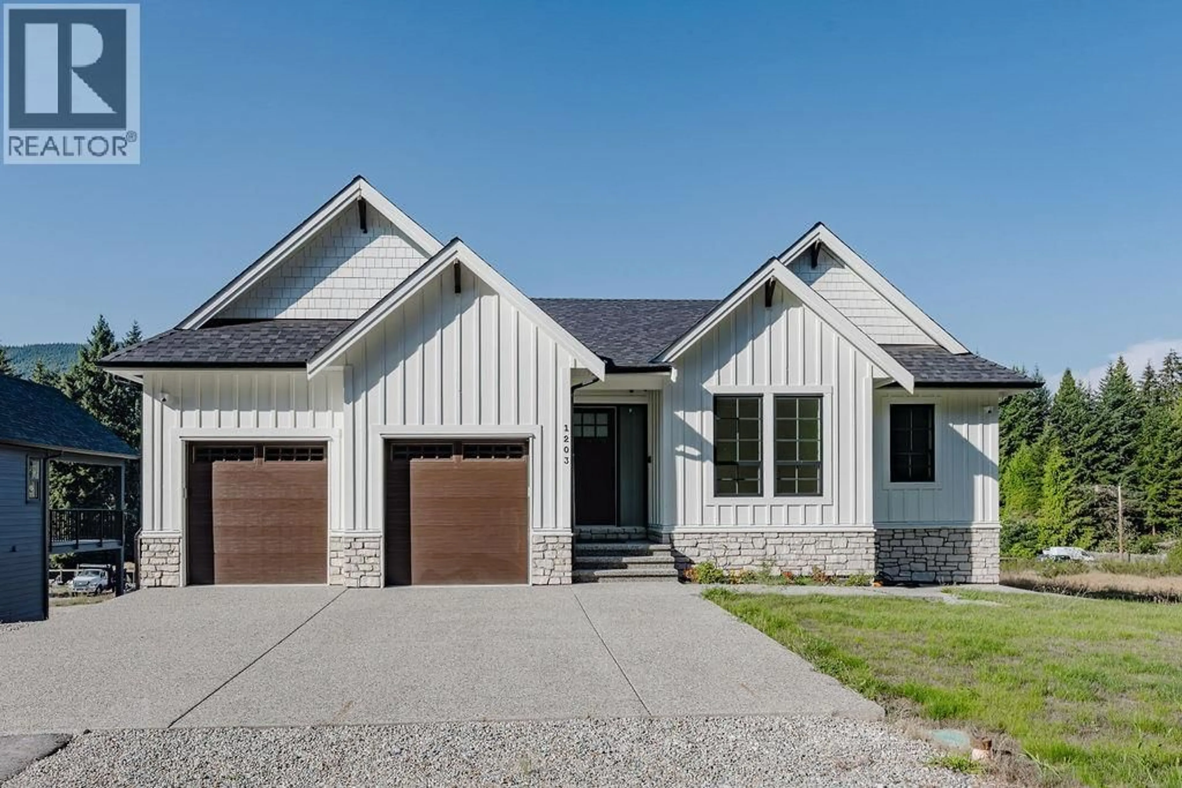 Home with brick exterior material, street for 1203 CASTLE ROAD, Gibsons British Columbia V0N1V5