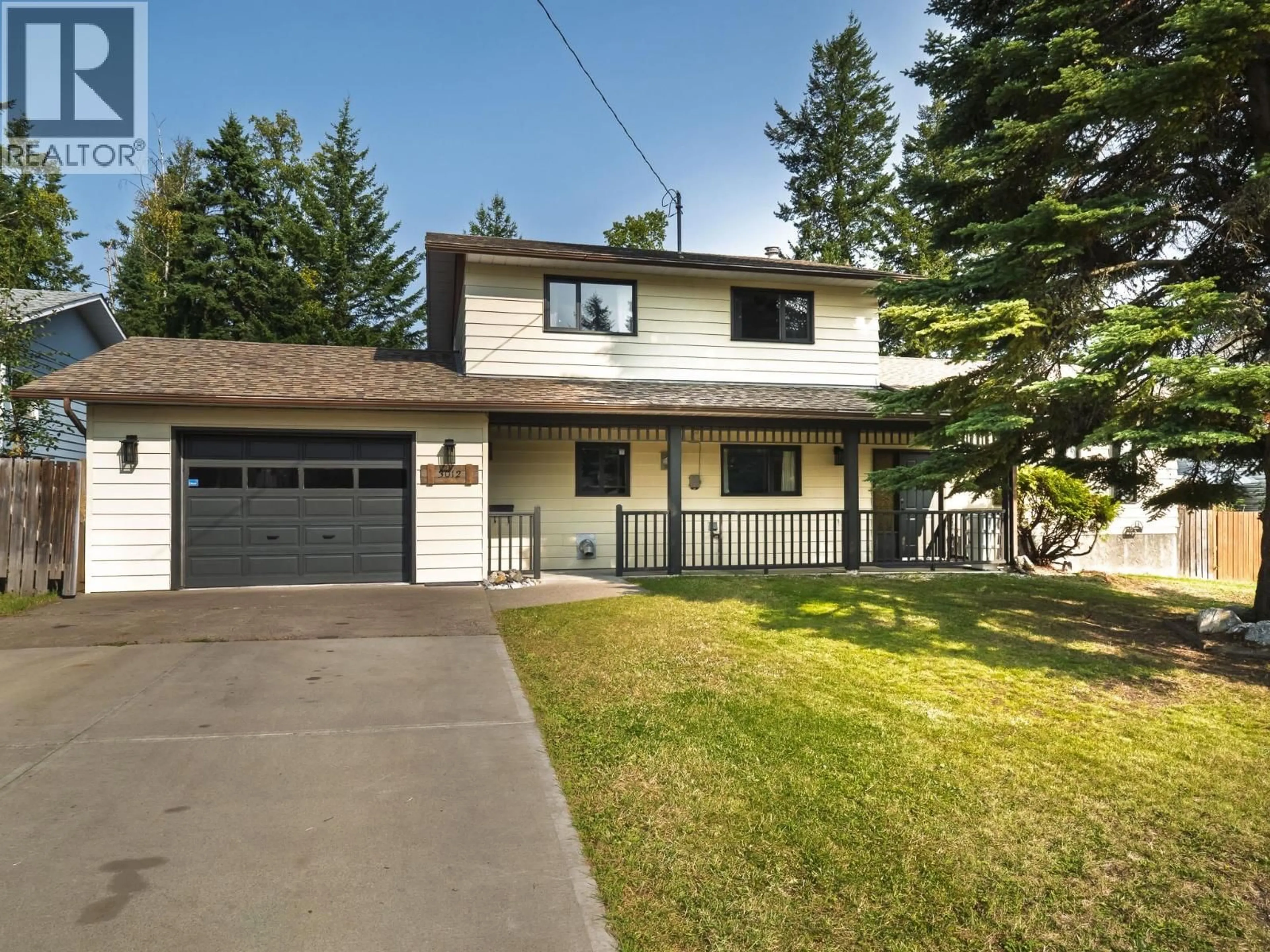 Home with vinyl exterior material, street for 3012 BERWICK DRIVE, Prince George British Columbia V2K3R7