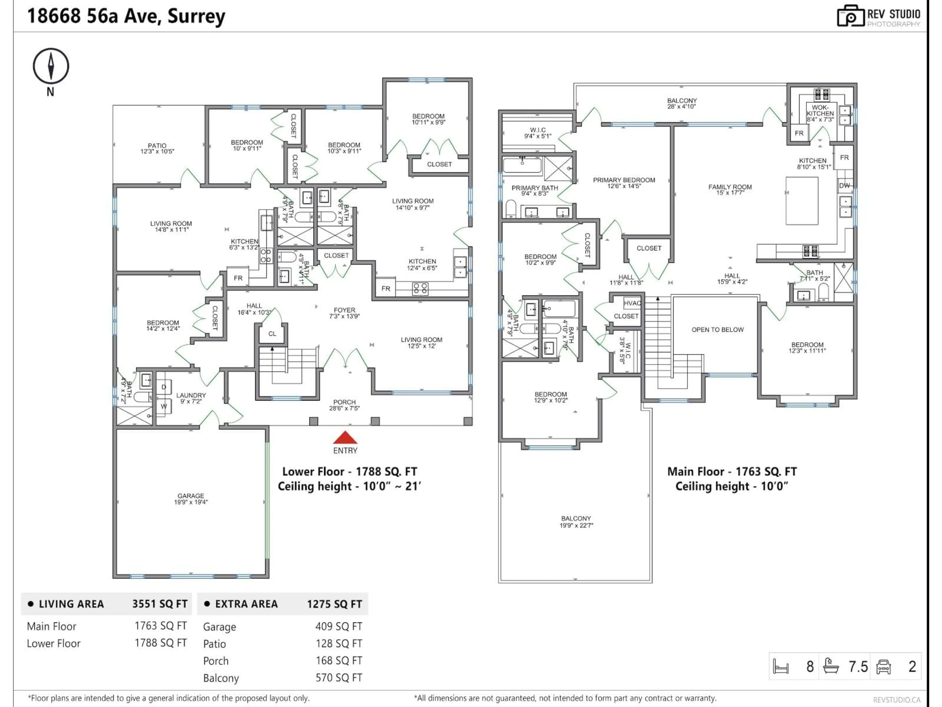 Floor plan for 18668 56A, Surrey British Columbia V3S7Y2
