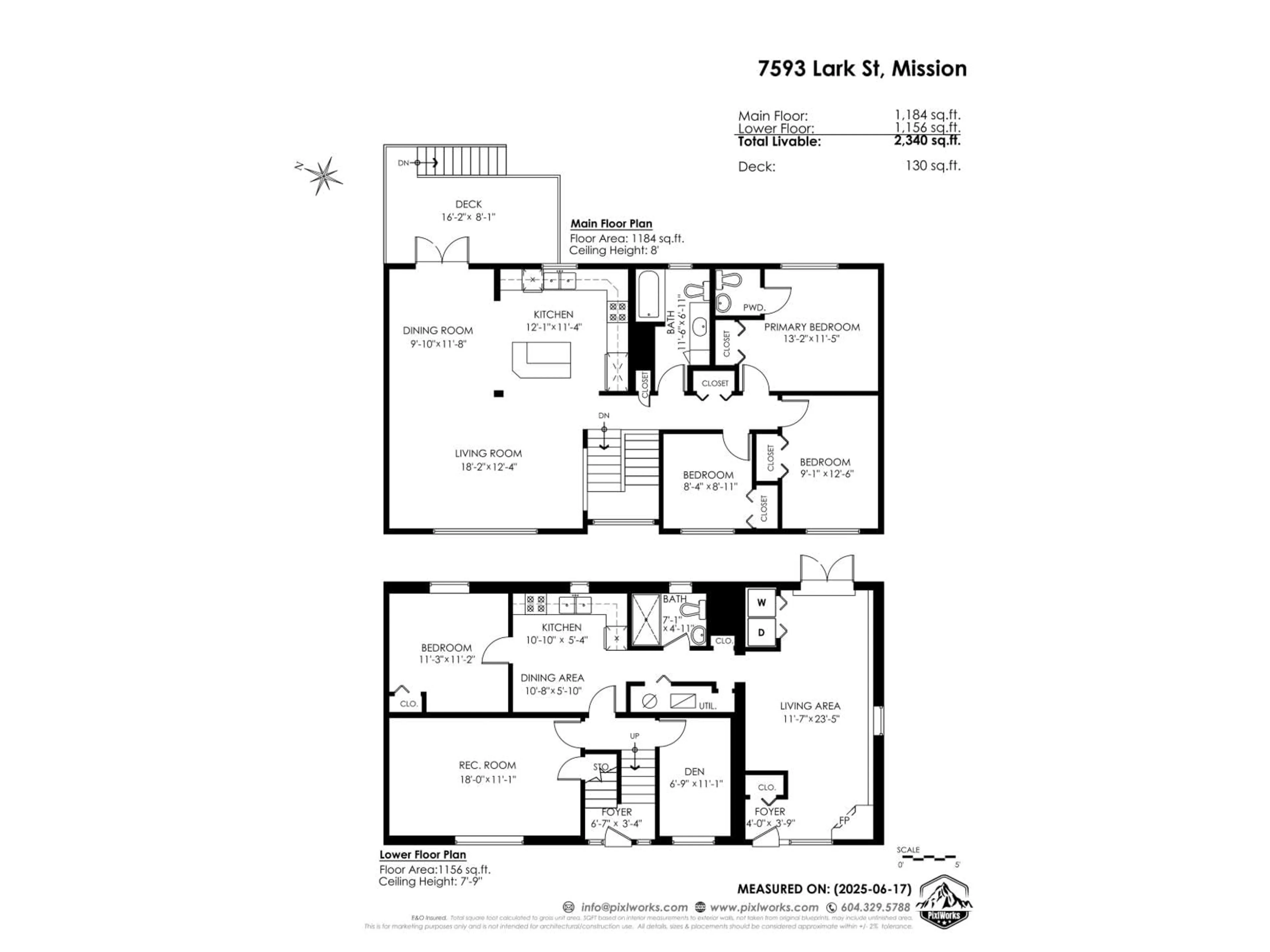 Floor plan for 7593 LARK, Mission British Columbia V2V3A4