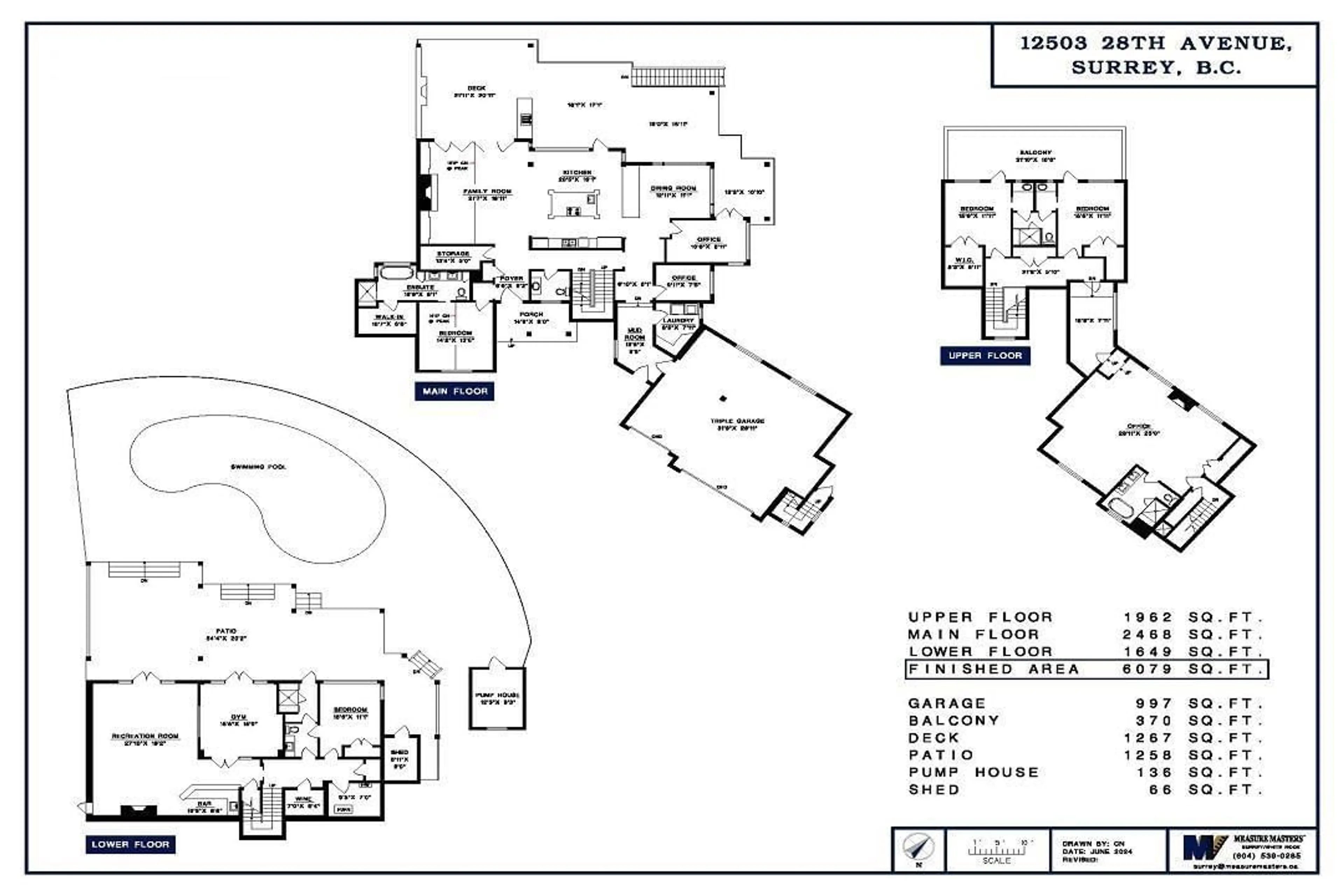 Floor plan for 12503 28, Surrey British Columbia V4A2N8