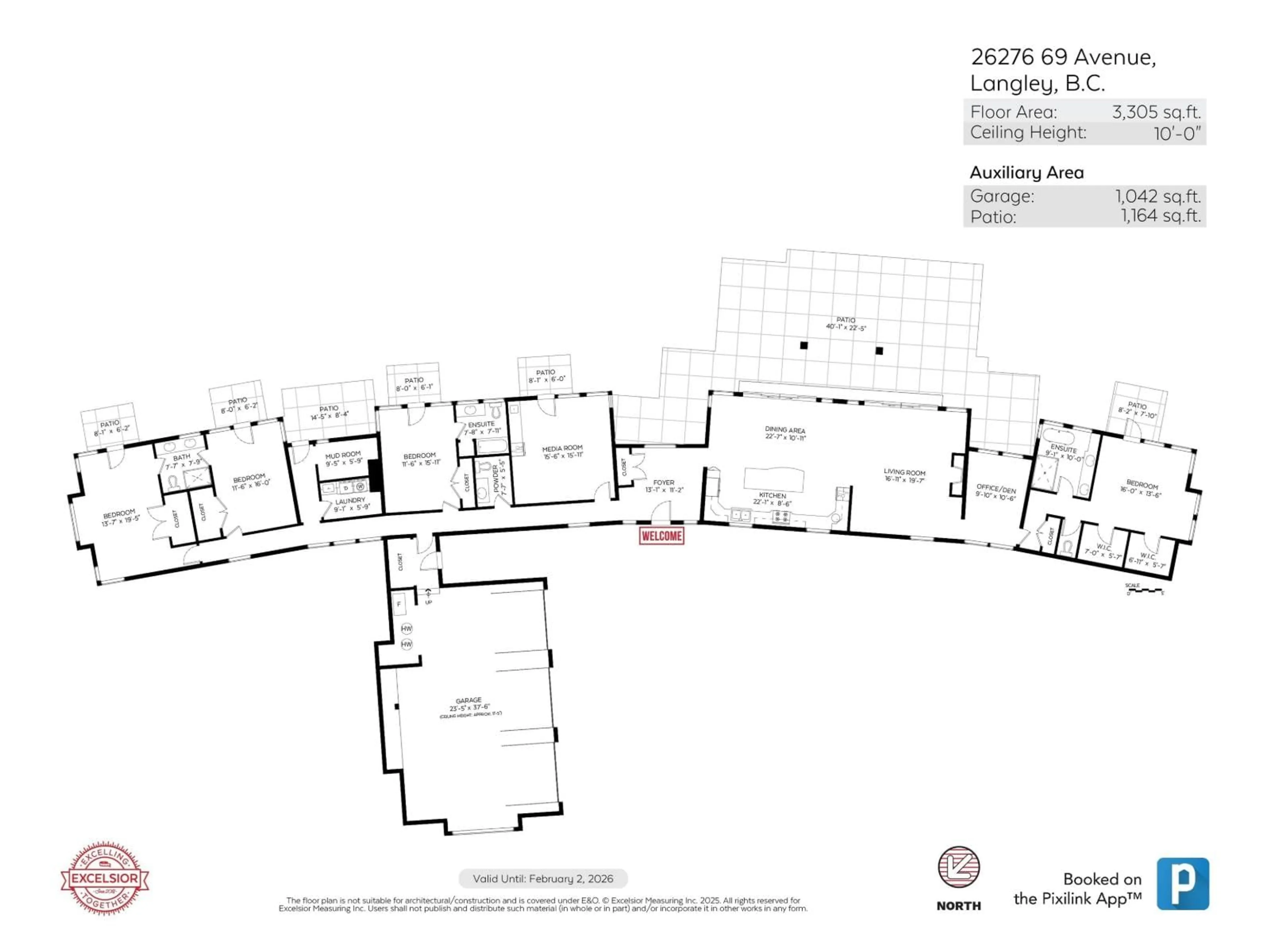 Floor plan for 26276 69, Langley British Columbia V4W1M6