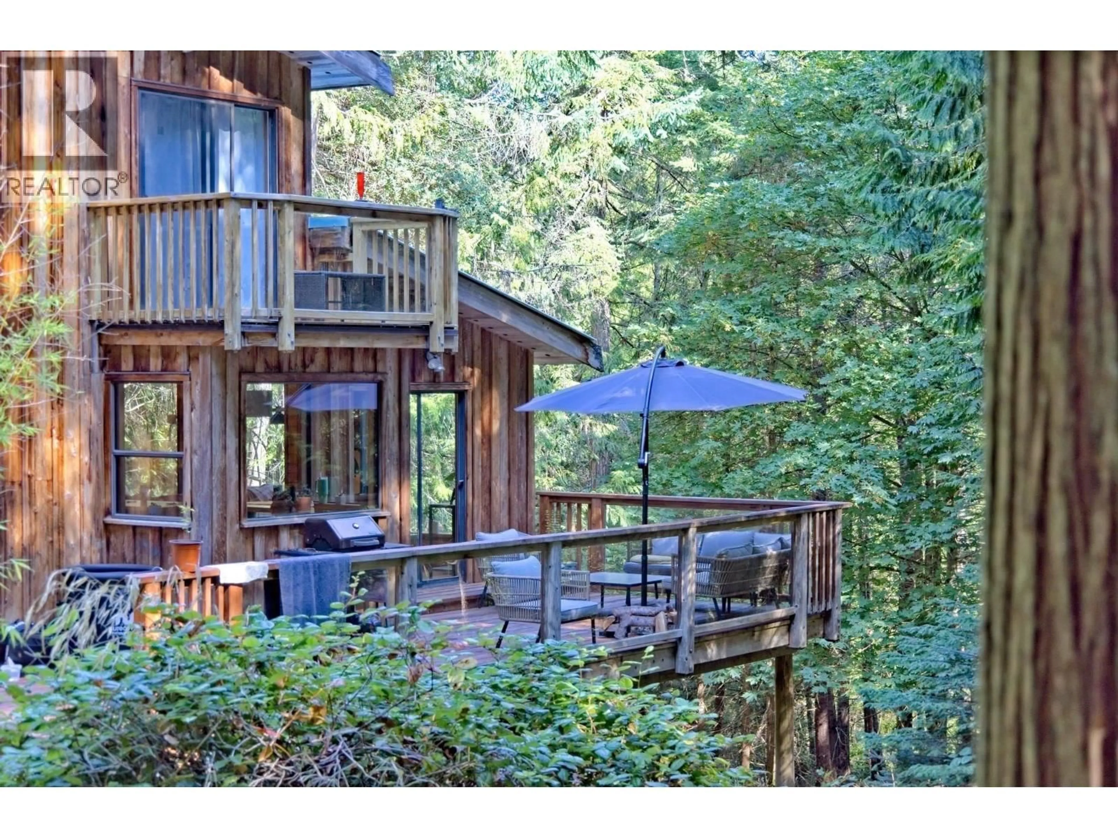 Patio, forest/trees view for 187 WARBLER ROAD, Galiano Island British Columbia V0N1P0