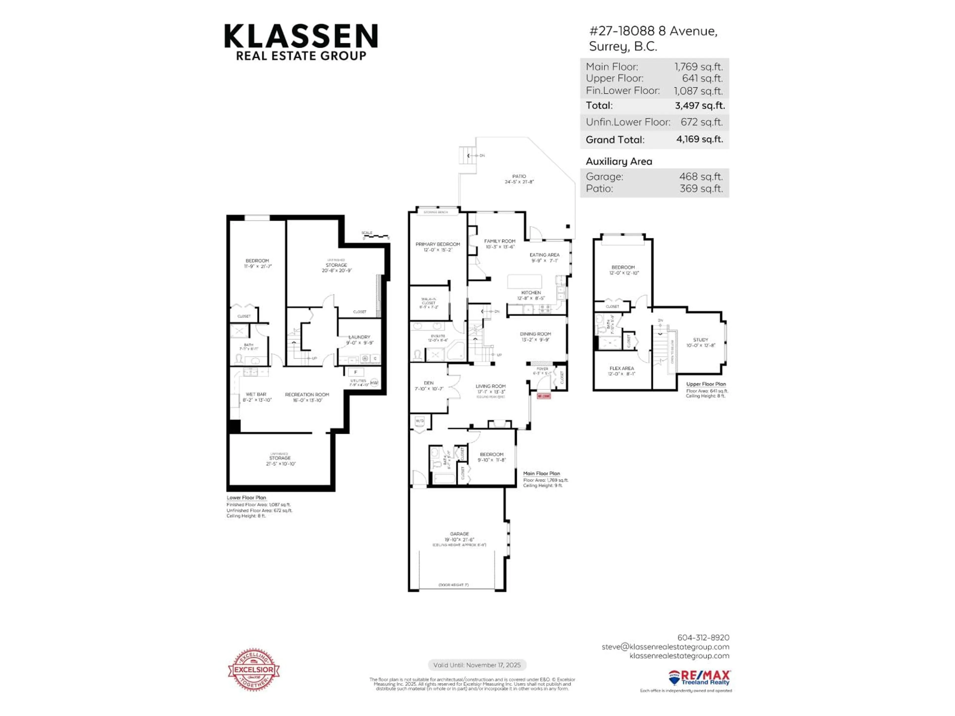Floor plan for 27 - 18088 8, Surrey British Columbia V3Z9T6