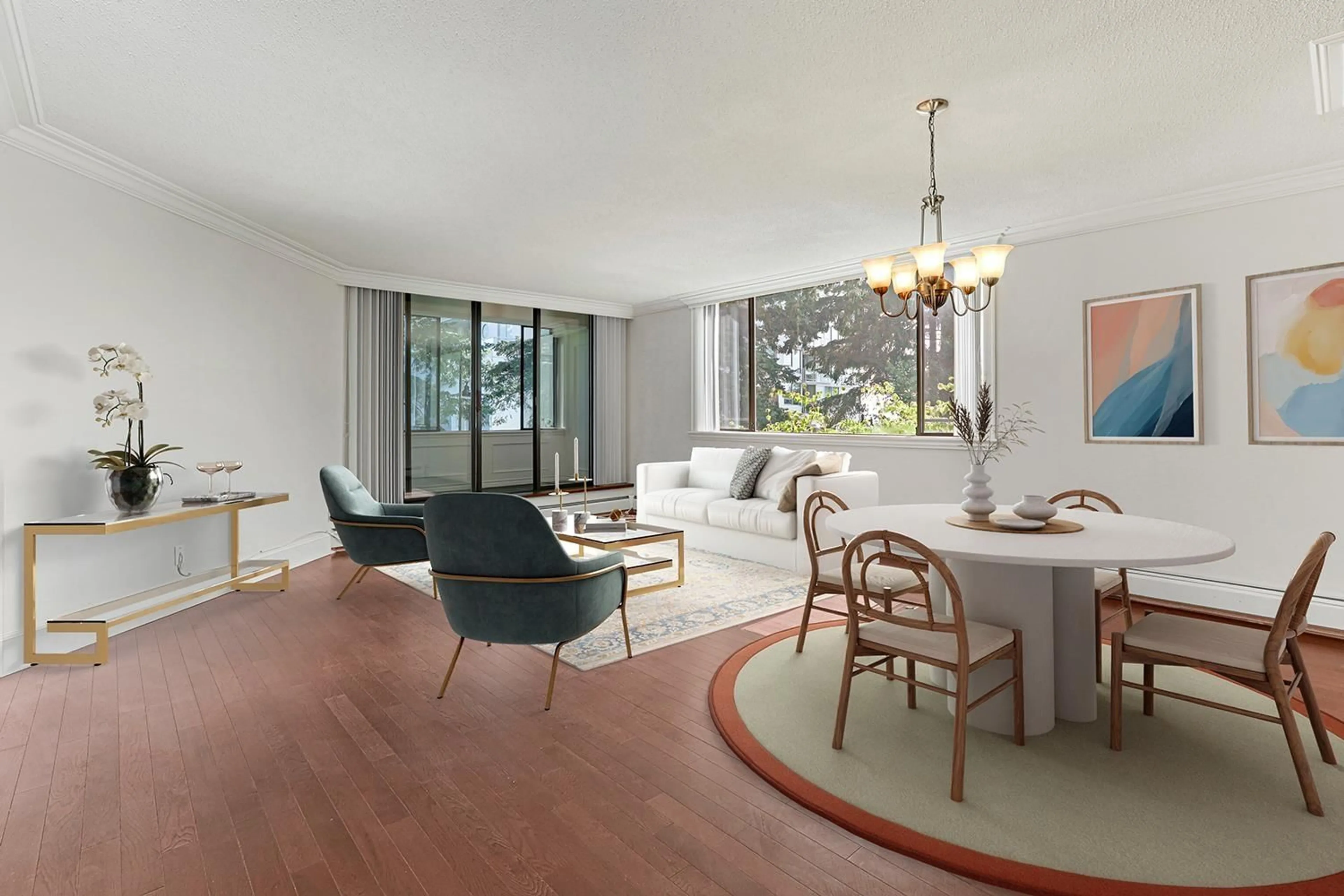 Living room with furniture, unknown for 302 - 1442 FOSTER, White Rock British Columbia V4B3X7