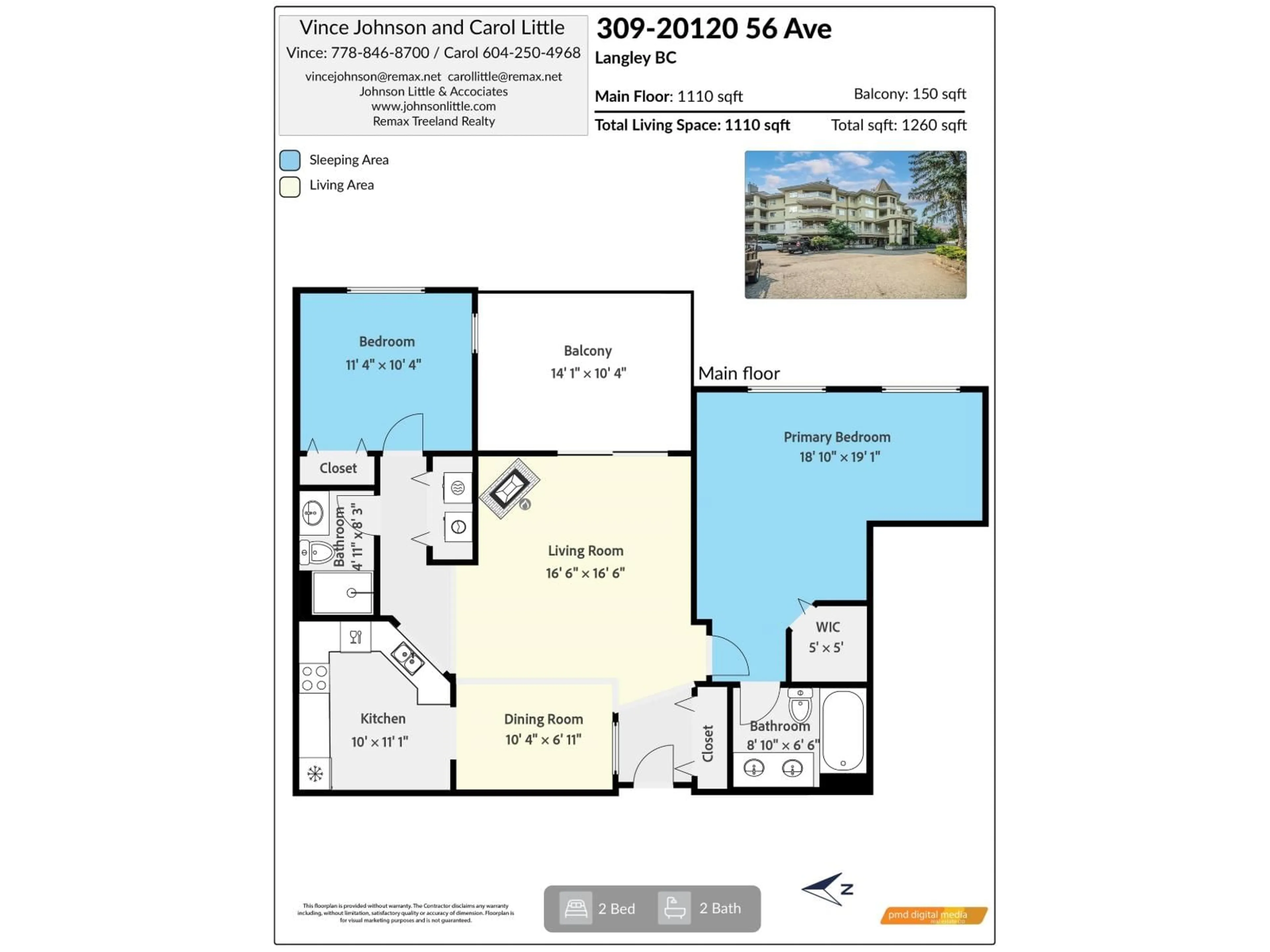 Floor plan for 309 - 20120 56, Langley British Columbia V3A3Y4