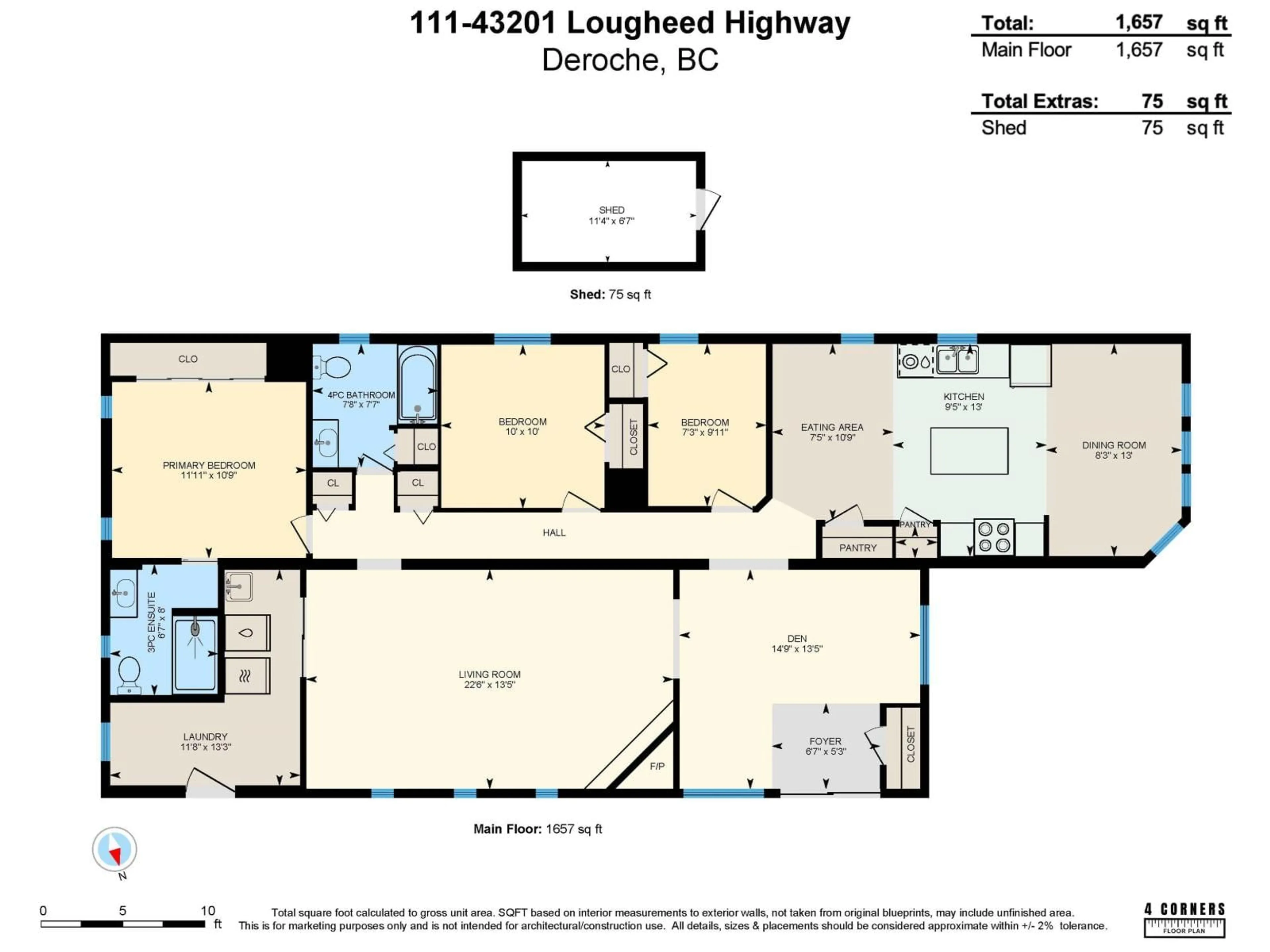 Floor plan for 111 - 43201 LOUGHEED, Mission British Columbia V0M1G0