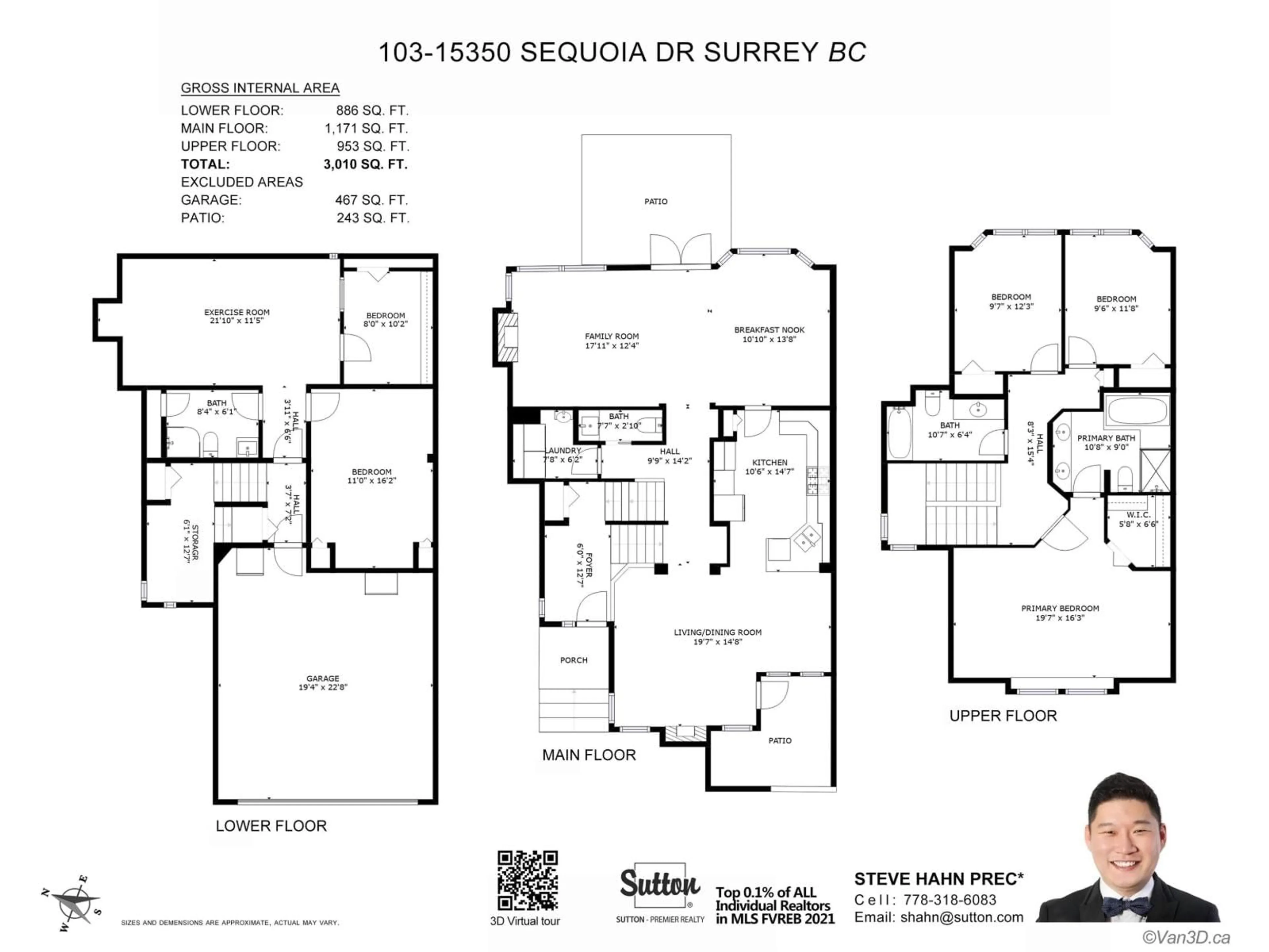 Floor plan for 103 - 15350 SEQUOIA, Surrey British Columbia V3S8N5
