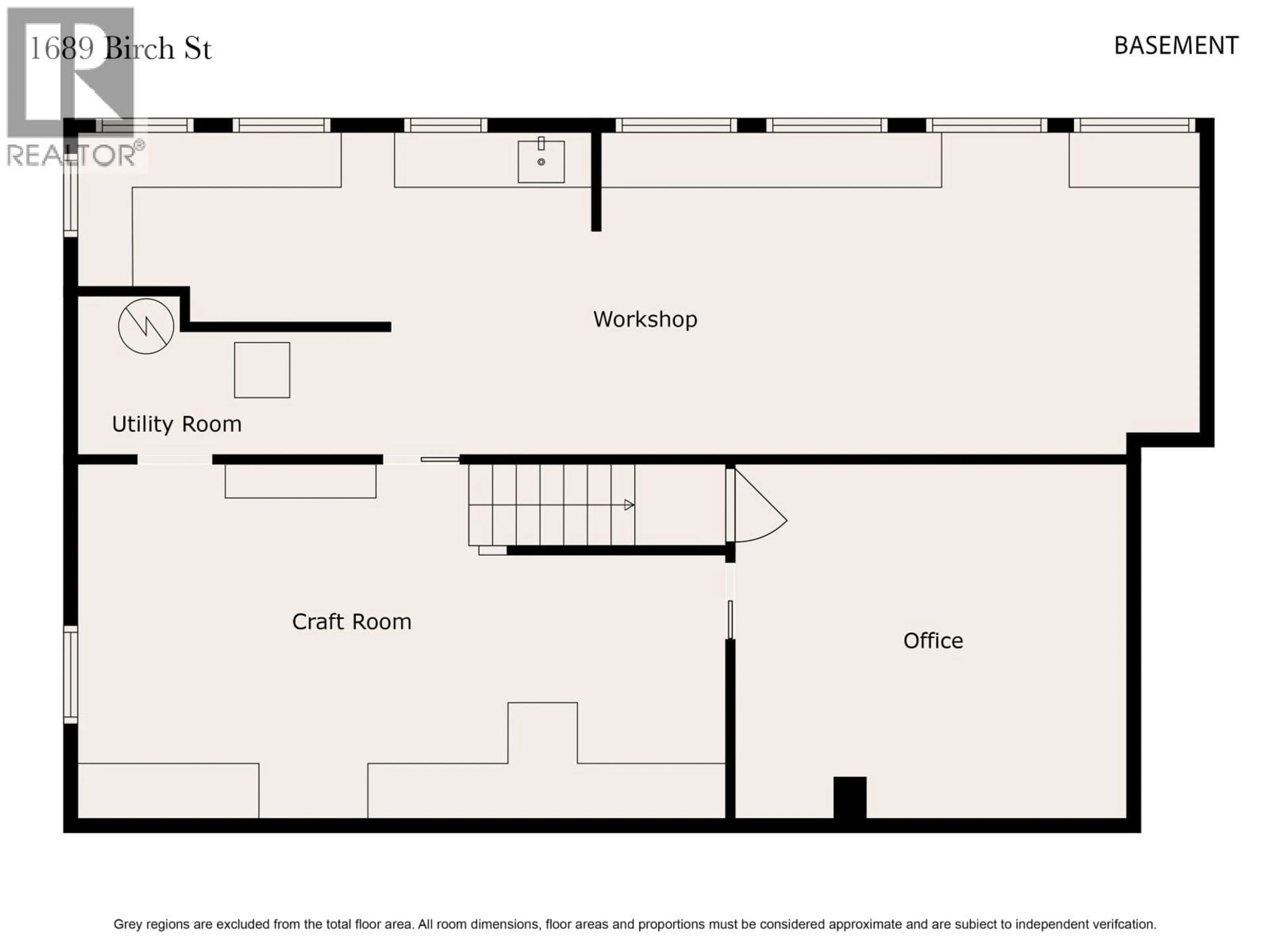 Floor plan for 1689 BIRCH STREET, Prince George British Columbia V2L1B3