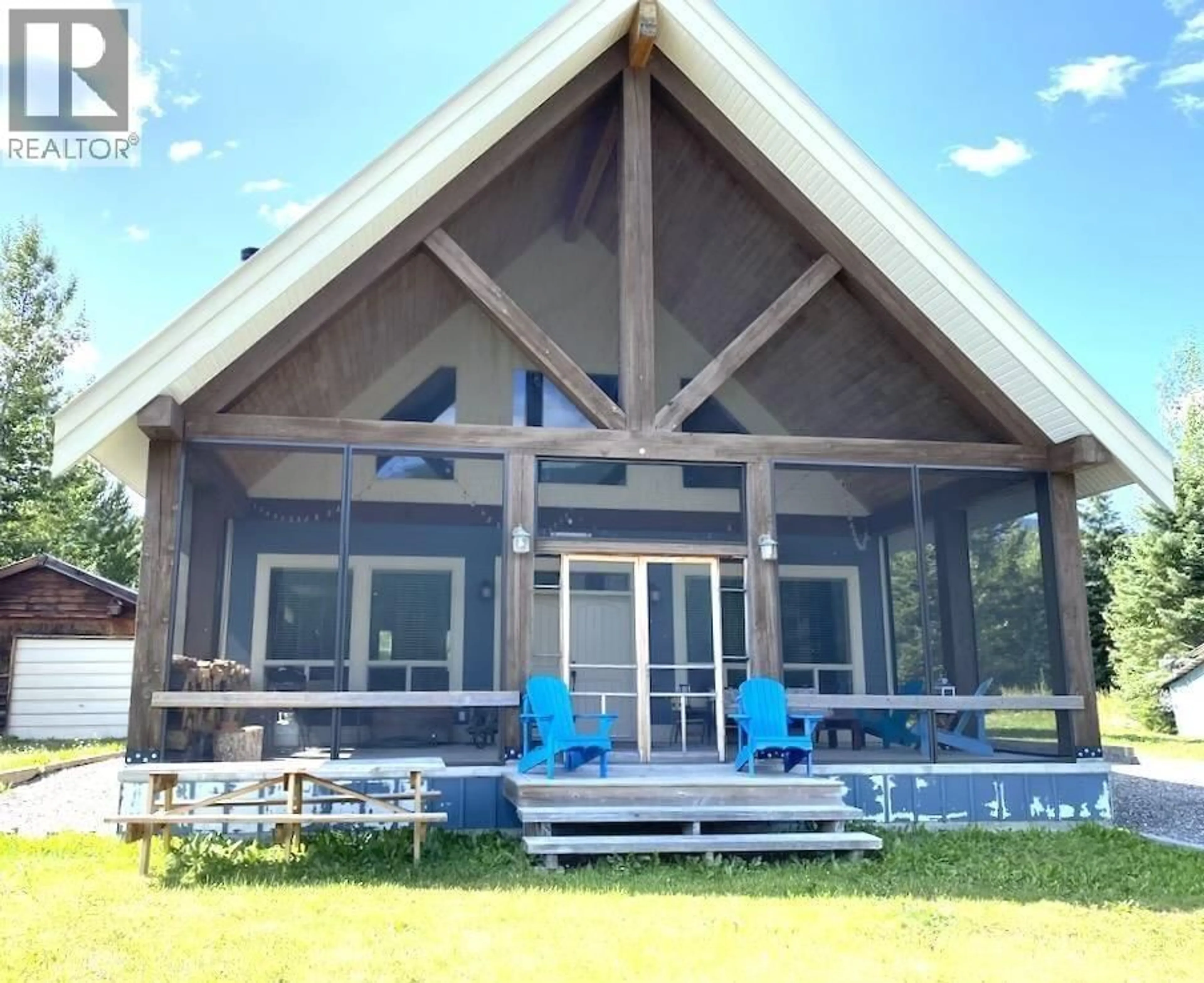 Home with vinyl exterior material, water/lake/river/ocean view for 651 A ROAD, 100 Mile House British Columbia V0K1J0