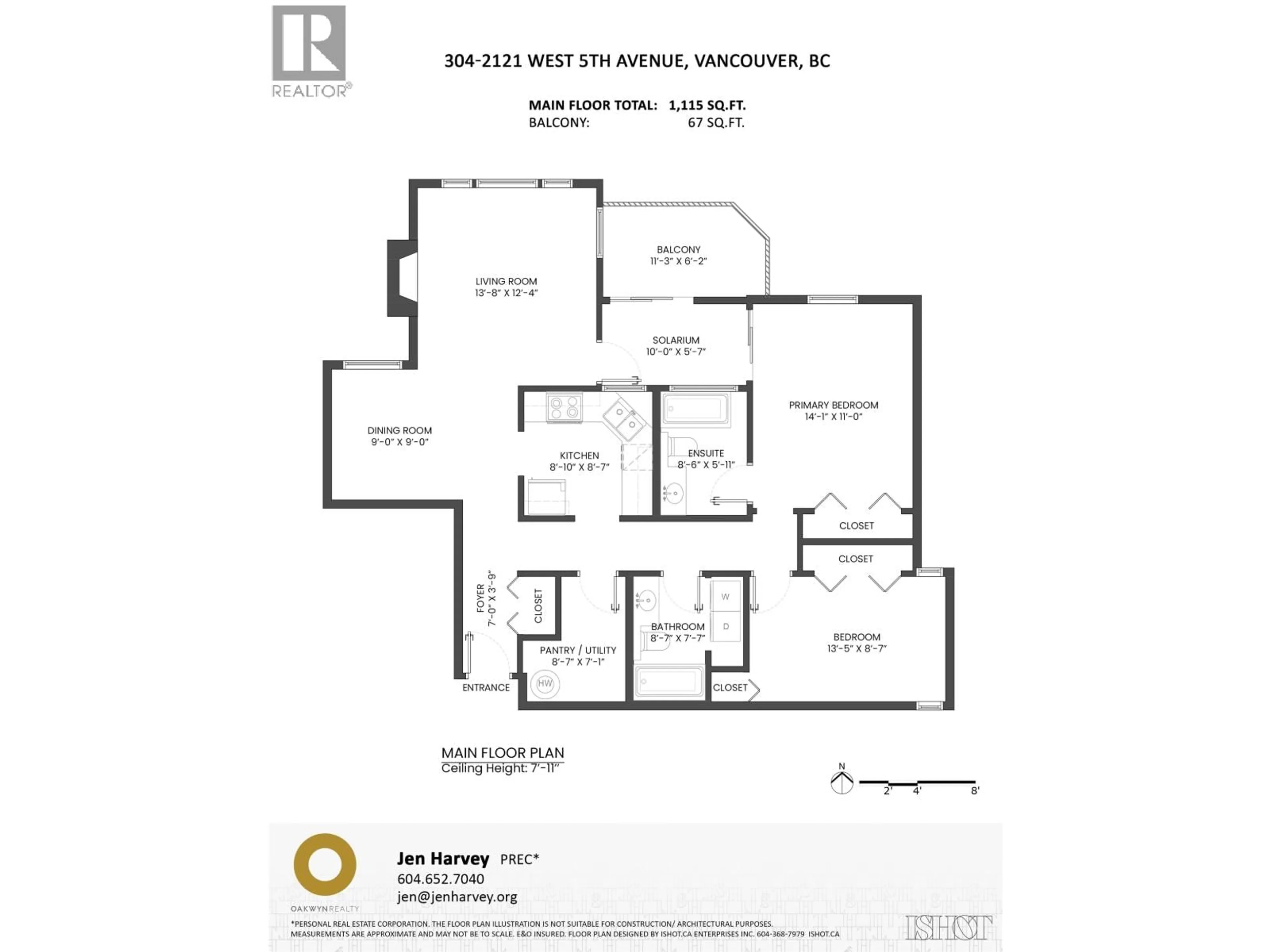 Floor plan for 304 - 2121 5TH AVENUE, Vancouver British Columbia V6K1S1