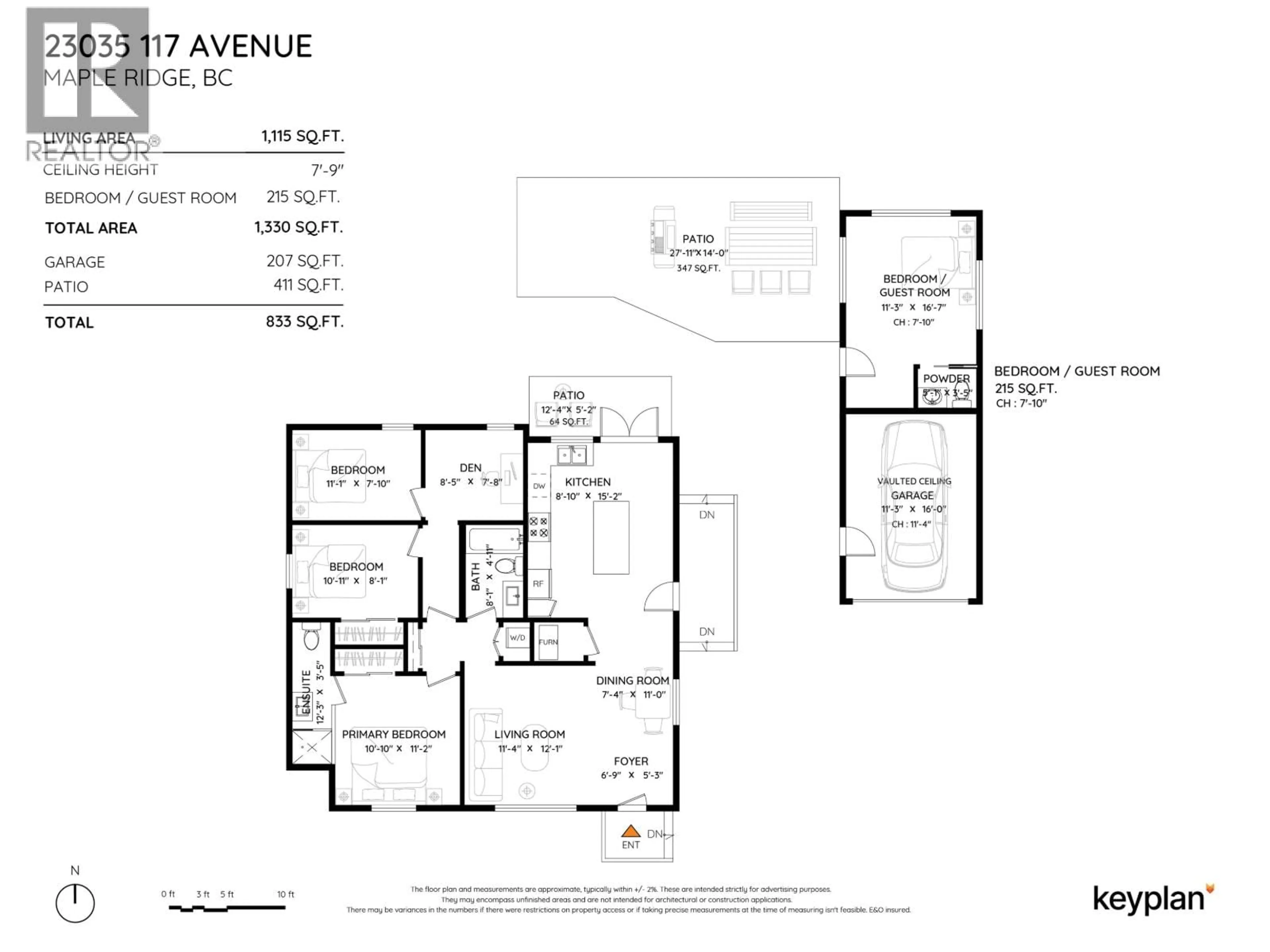 Floor plan for 23035 117 AVENUE, Maple Ridge British Columbia V2X2K3