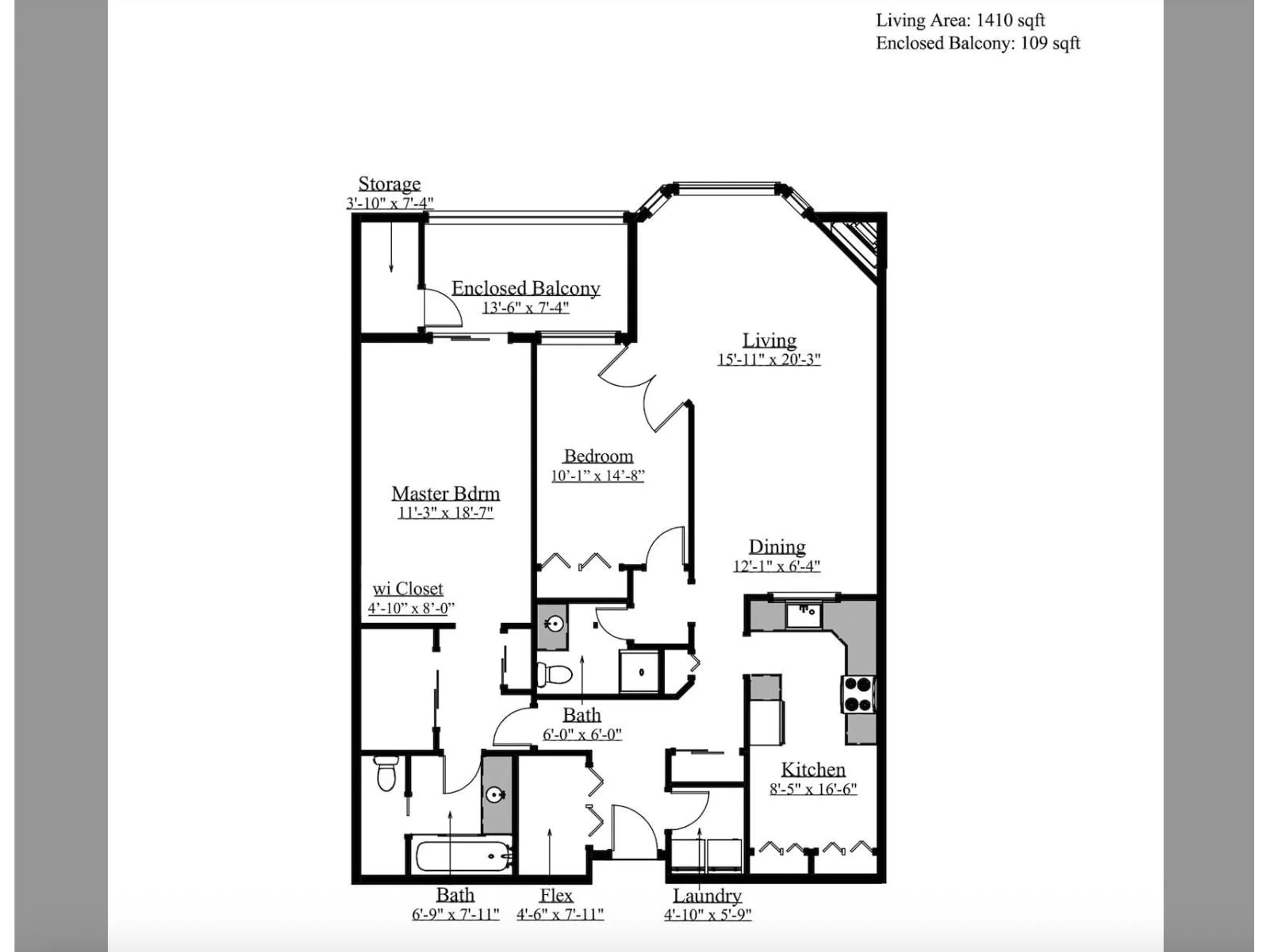 Floor plan for 310 - 15300 17, Surrey British Columbia V4A8Y6